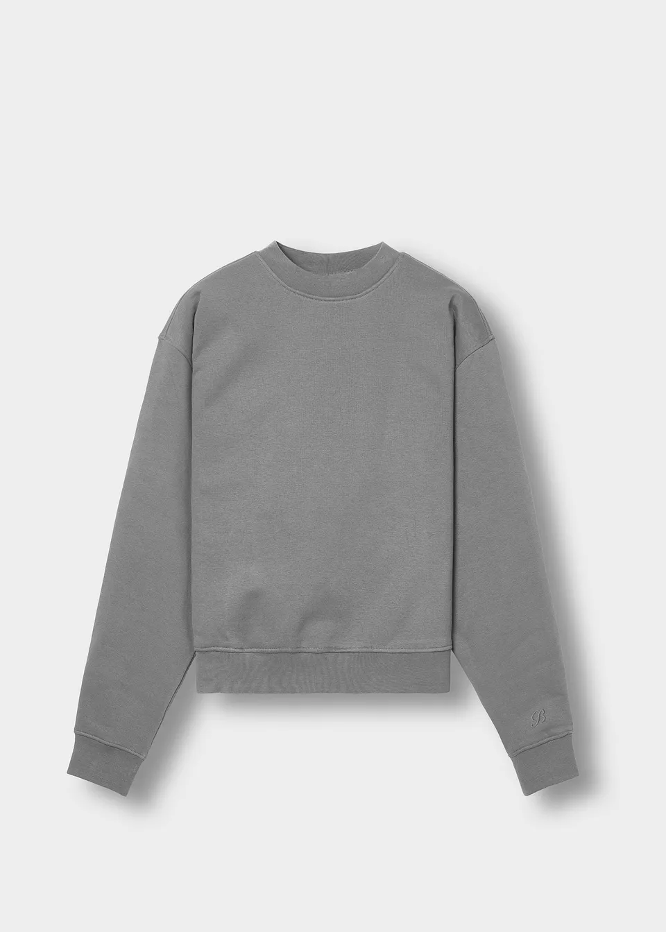 burocs-basic-crewneck-pullover-grau-regular image 1