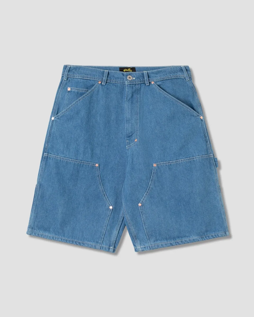 stan-ray-double-knee-short-denim-vintage-stonewash image 1