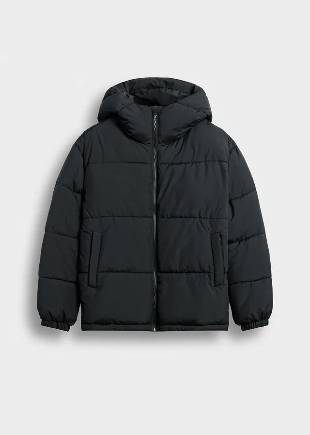 burocs-jackets-basic-hooded-puffer-jacket-black-kapuze image 1