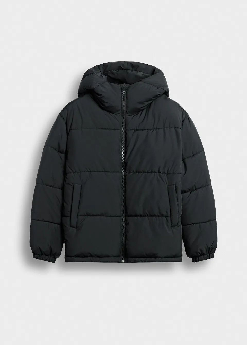 burocs-jackets-basic-hooded-puffer-jacket-black-kapuze image 1