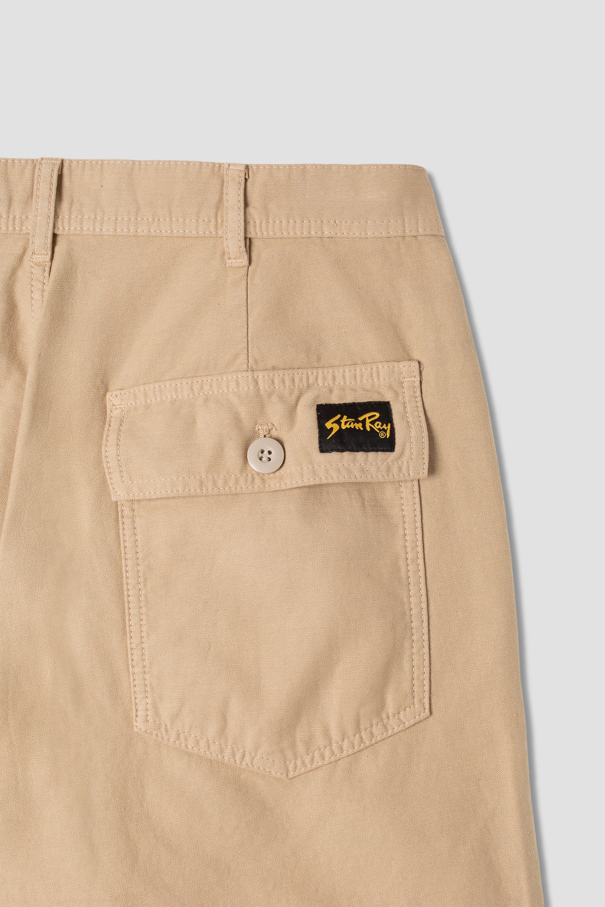 stan-ray-fat-short-shorts-khaki-sateen-baumwolle image 4