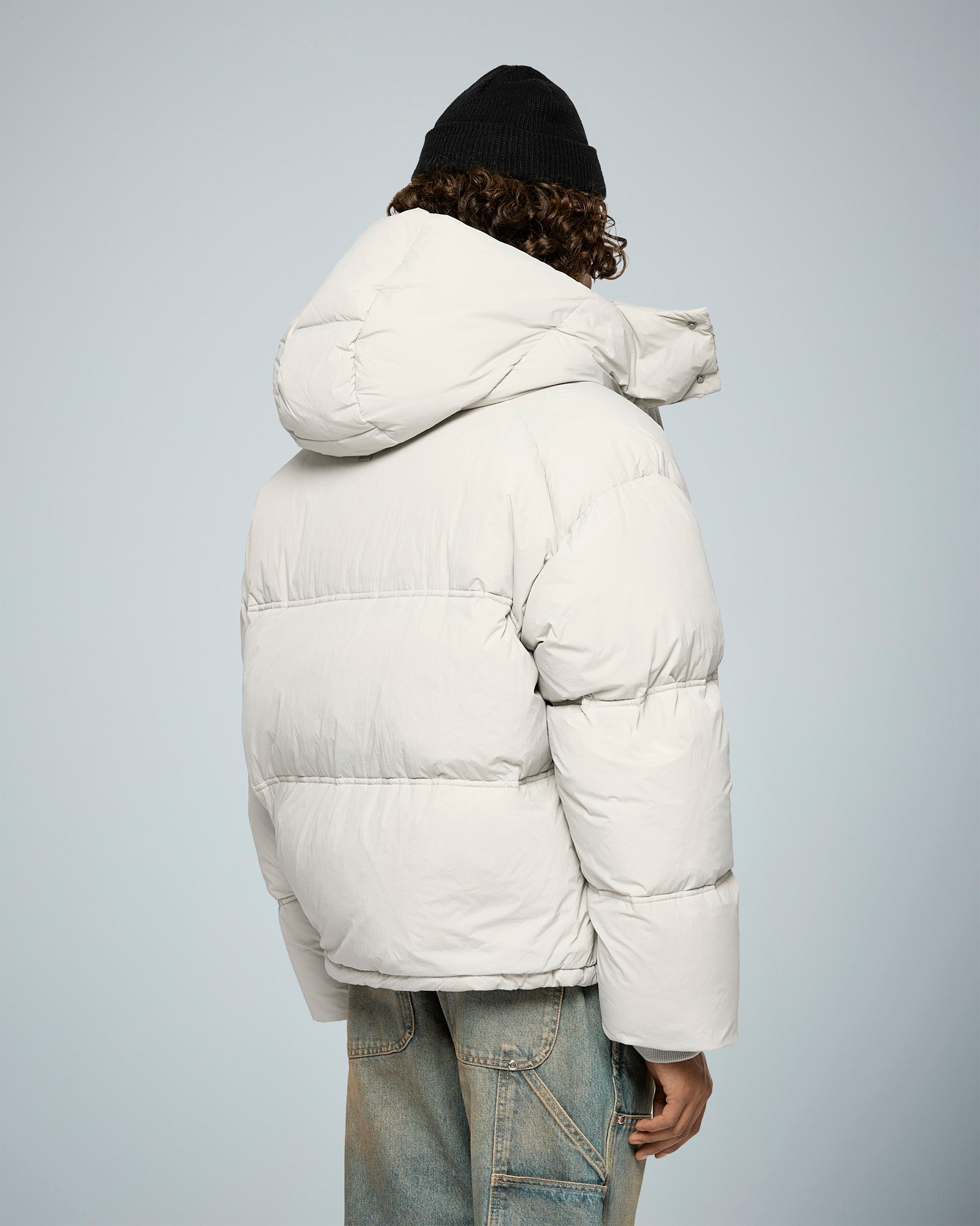 eightyfive-nylon-down-puffer-jacke-herren-light-grey-daunen image 4