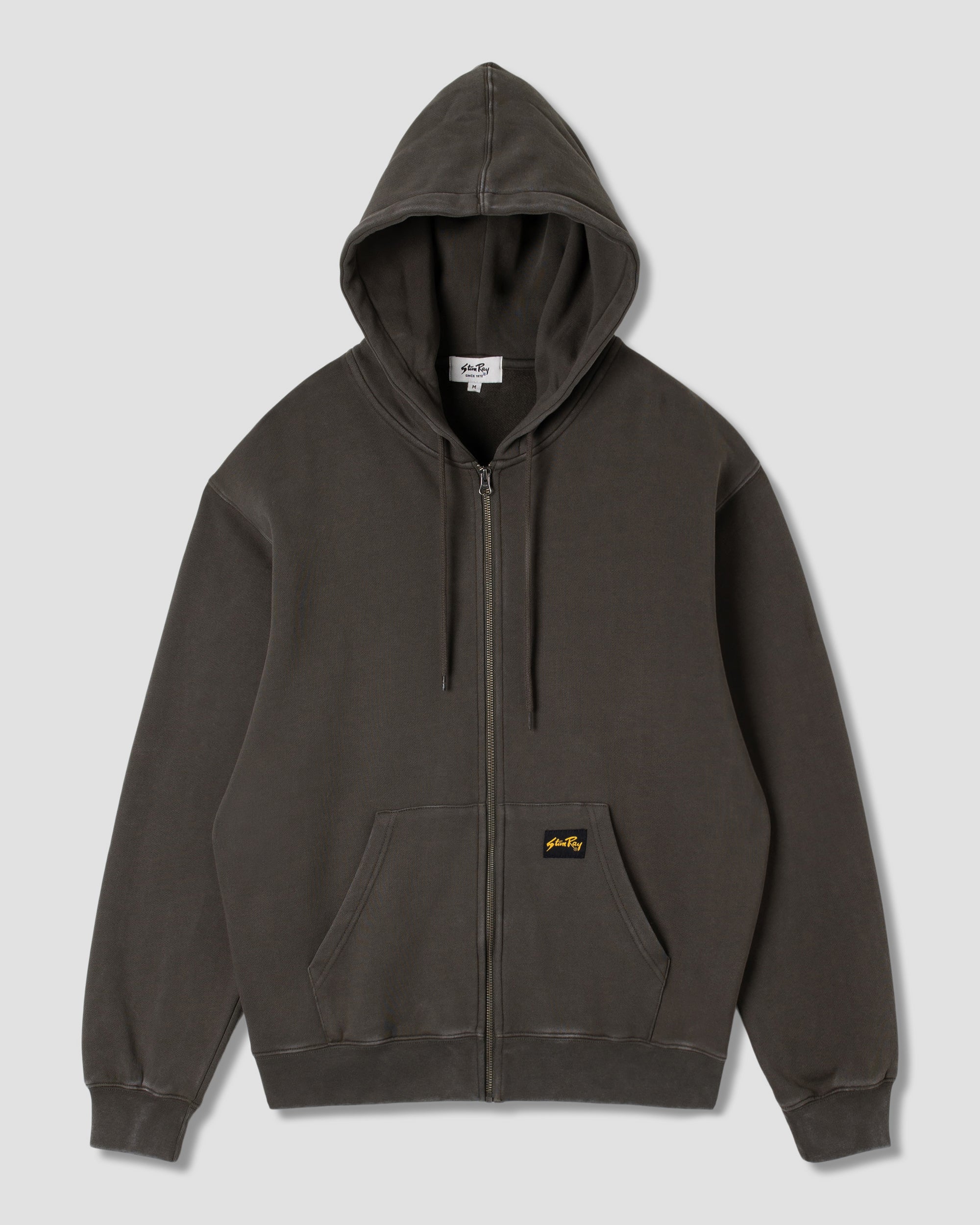 stan-ray-patch-zip-hood-hoodie-washed-black-baumwolle image 1