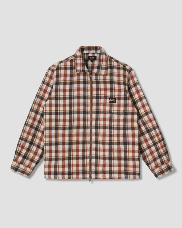 stan-ray-zip-shirt-hemd-tan-plaid-kariert image 1