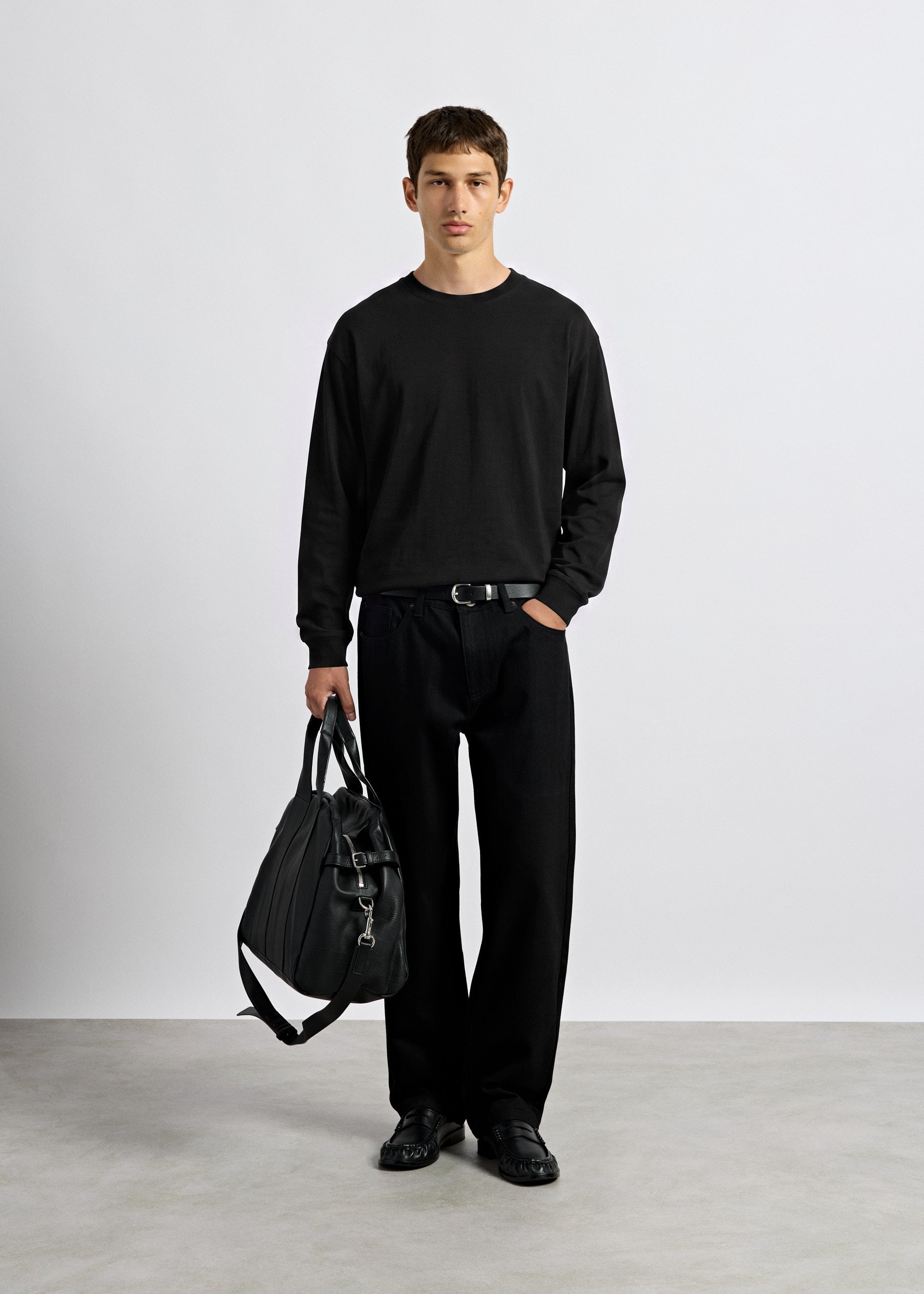 burocs-cuffed-longsleeve-langarmshirt-schwarz-baumwolle image 4