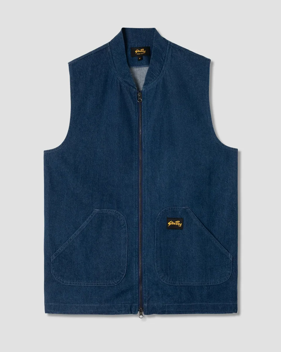stan-ray-jackets-work-vest-weste-indigo-denim-12oz image 1
