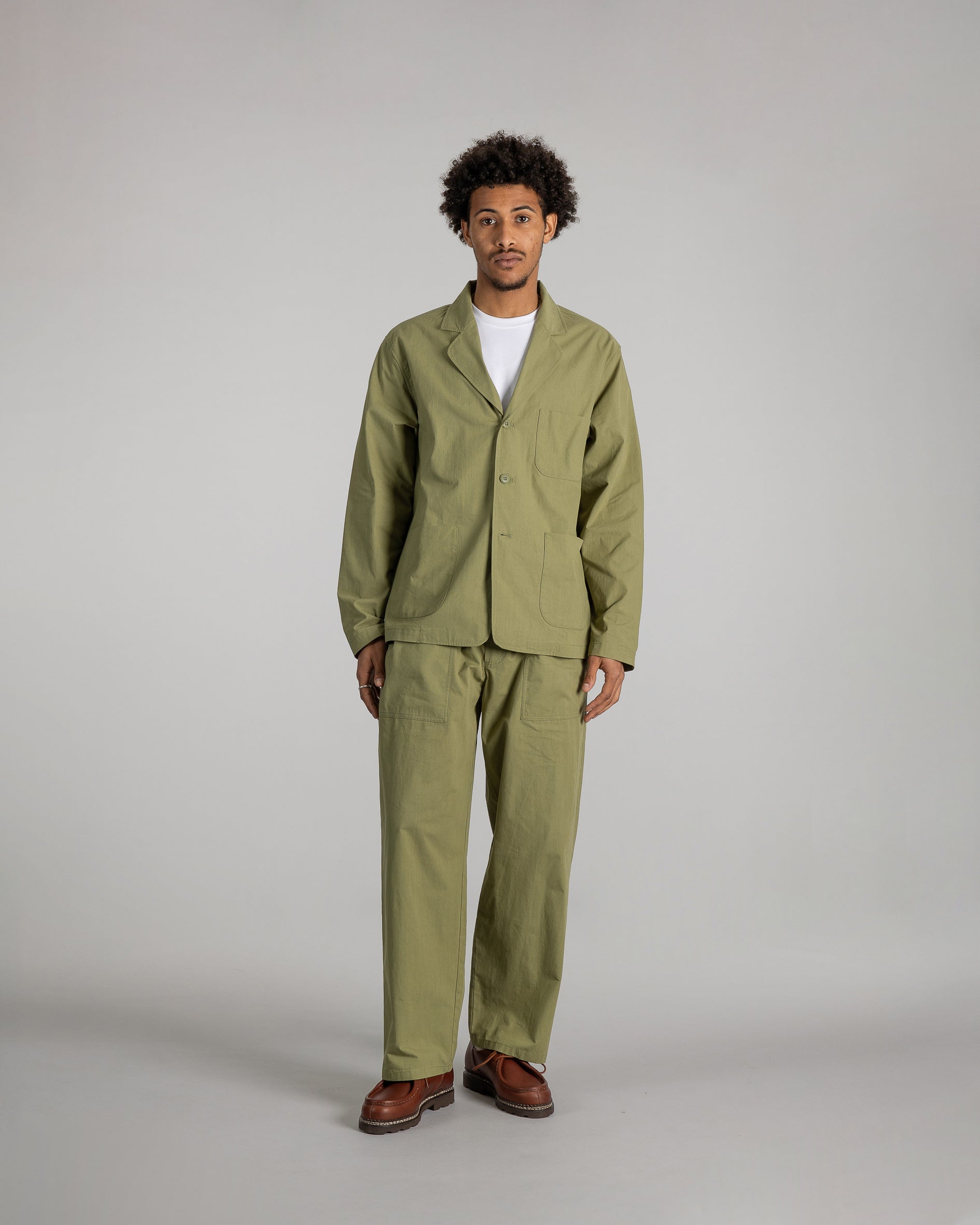 stan-ray-3-pocket-jacket-sakko-olive-sateen-baumwolle image 3
