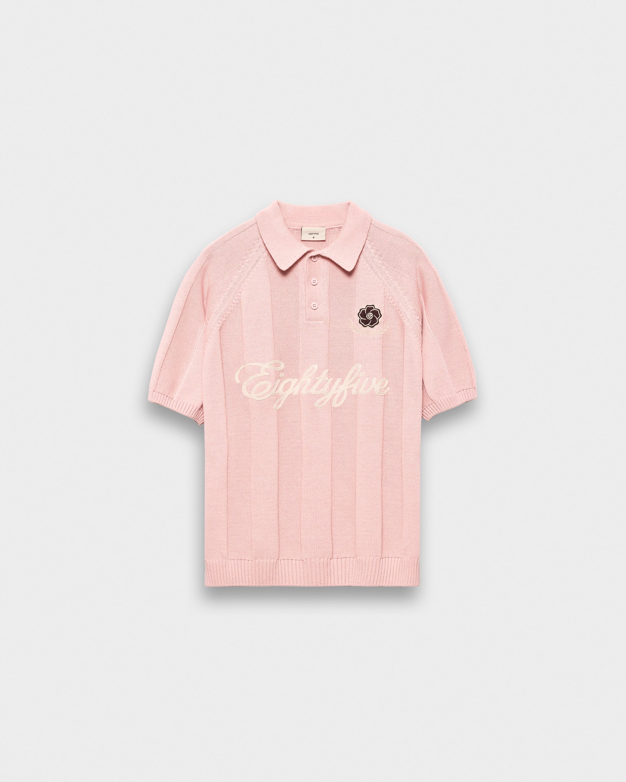 eightyfive-football-polo-shirt-dusty-rose-baumwolle image 1
