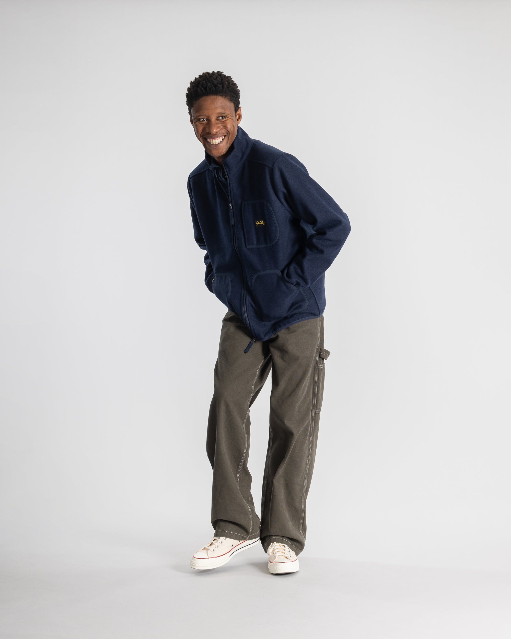 stan-ray-wool-fleece-jacket-navy-heather-wolljacke-herren image 2