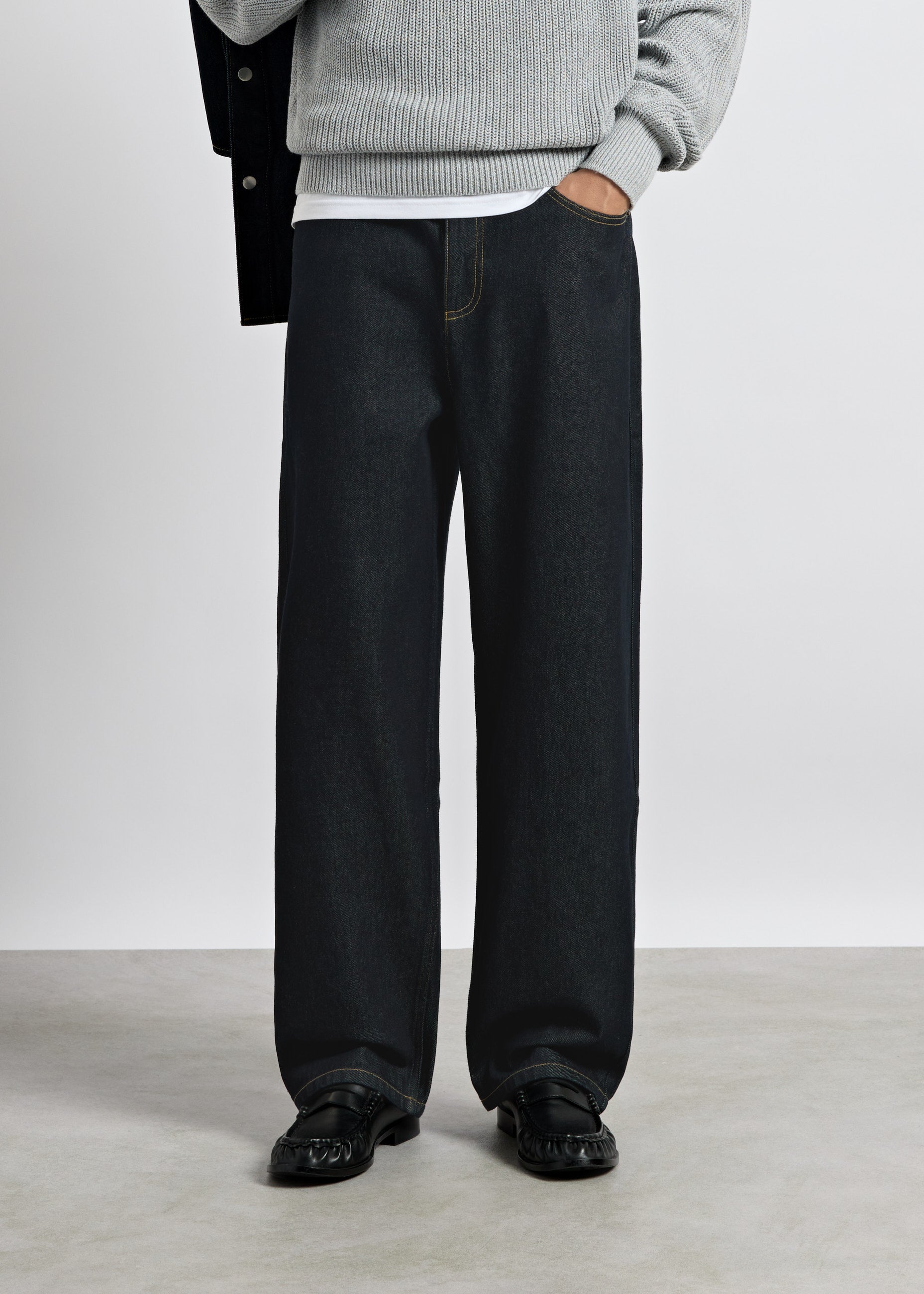 burocs-denim-john-straight-jeans-raw-blue-w32-l32 image 3