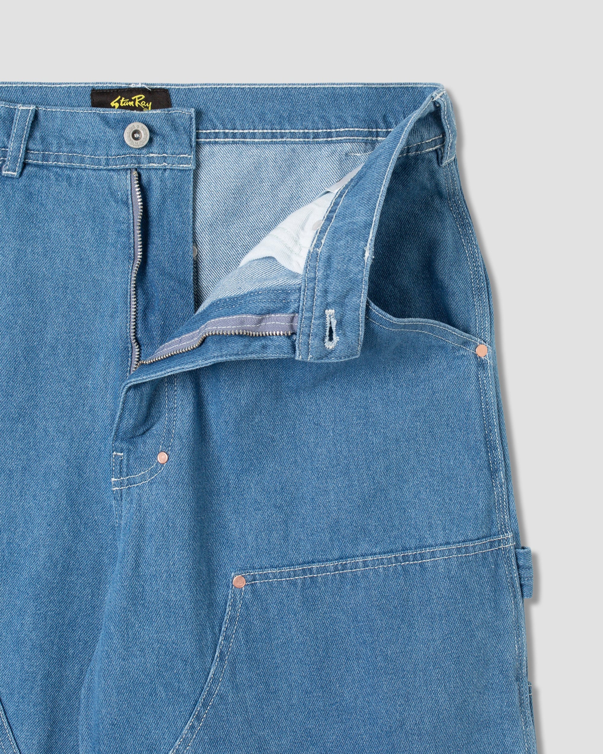stan-ray-double-knee-short-denim-vintage-stonewash image 5