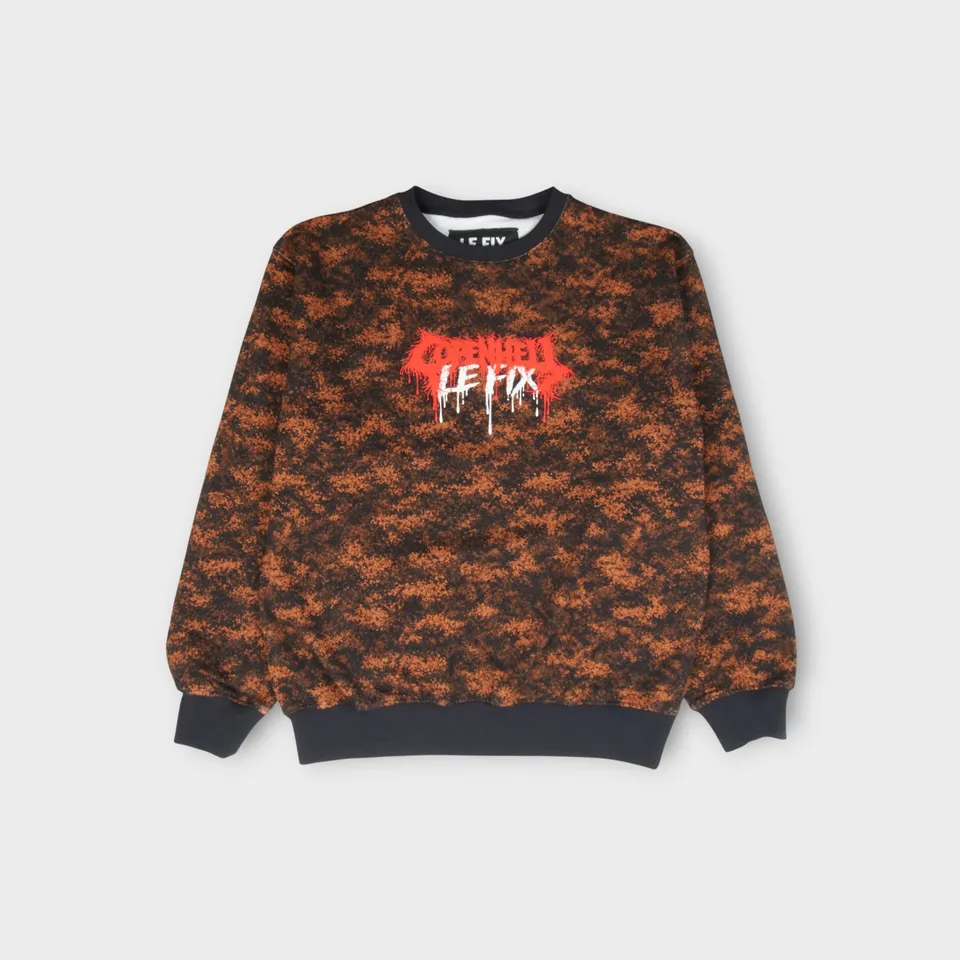 le-fix-sweatshirts-copenhell-crewneck-sweatshirt-camo image 1