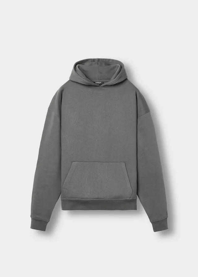 burocs-hoodies-basic-hoodie-kapuzenpullover-grey-oversized image 1