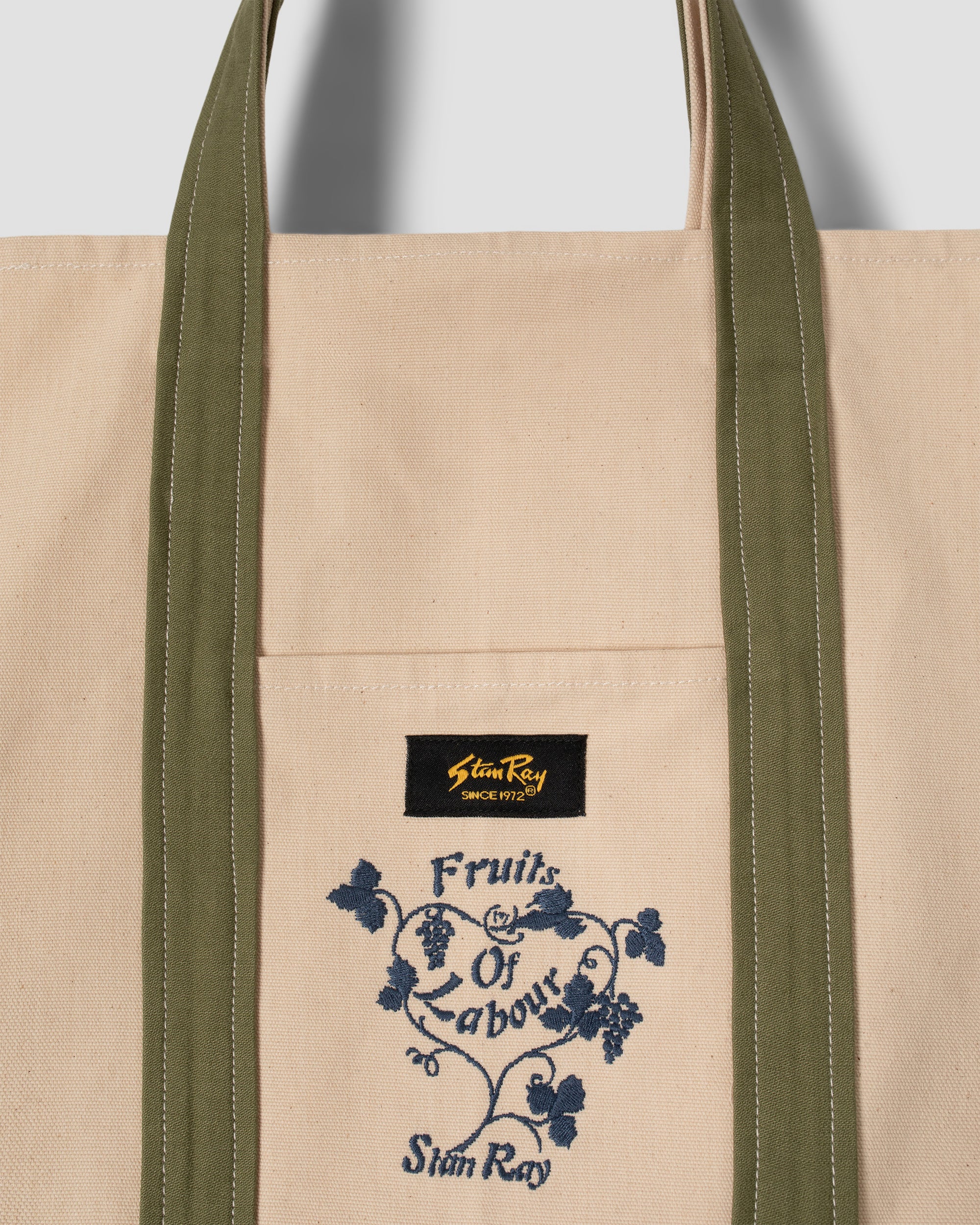 stan-ray-big-tote-tasche-natural-olive-baumwolle image 2