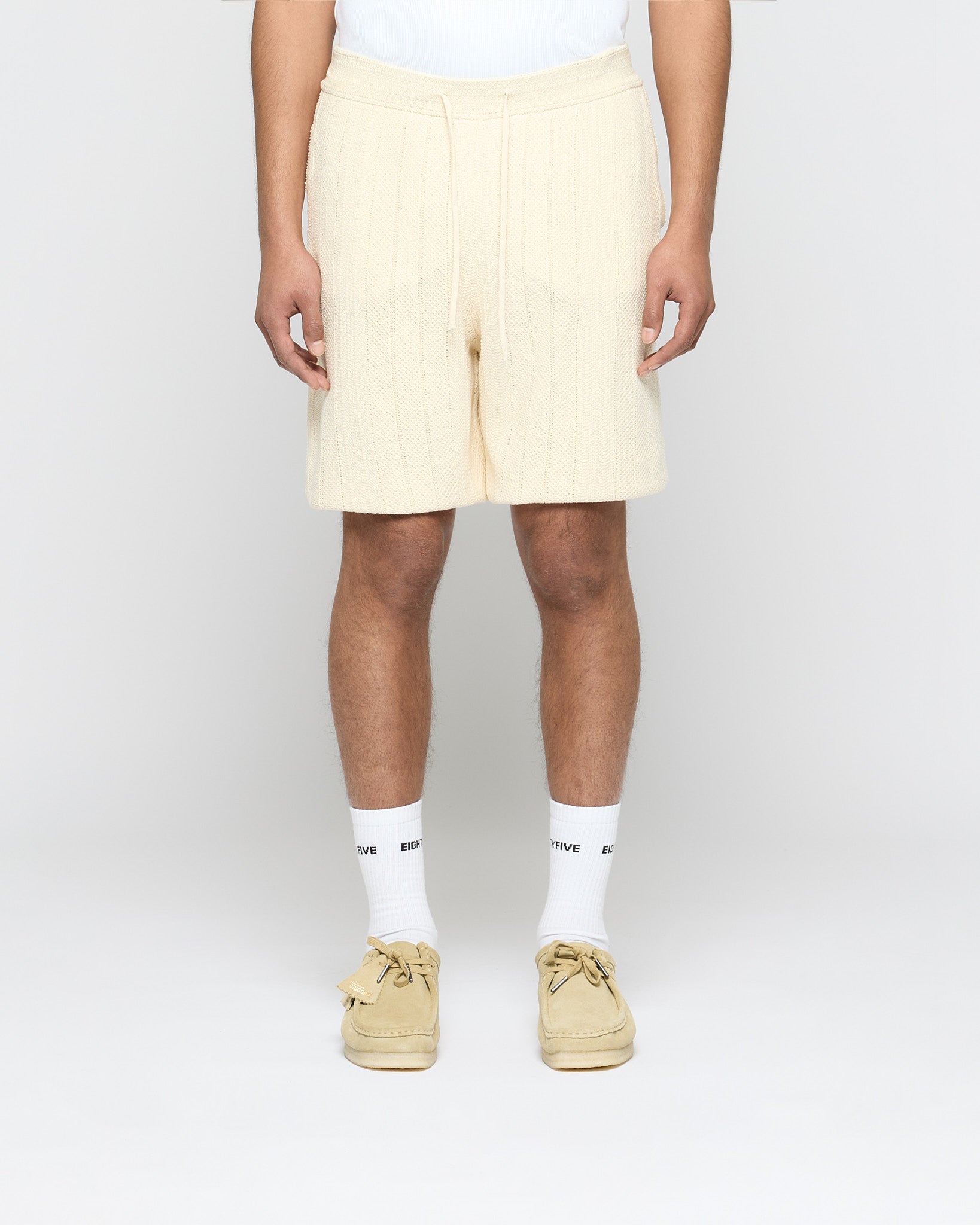eightyfive-bottoms-embroidered-knit-shorts-off-white image 2