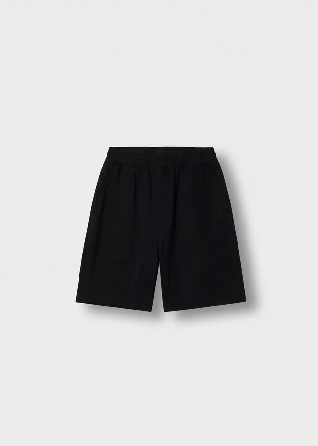 burocs-shorts-cotton-sweatshorts-black-baumwolle image 1