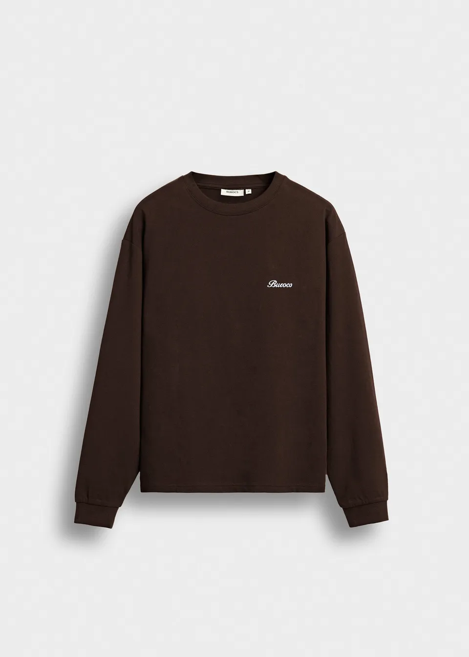 burocs-longsleeve-embroidery-dark-chocolate-baumwolle image 1