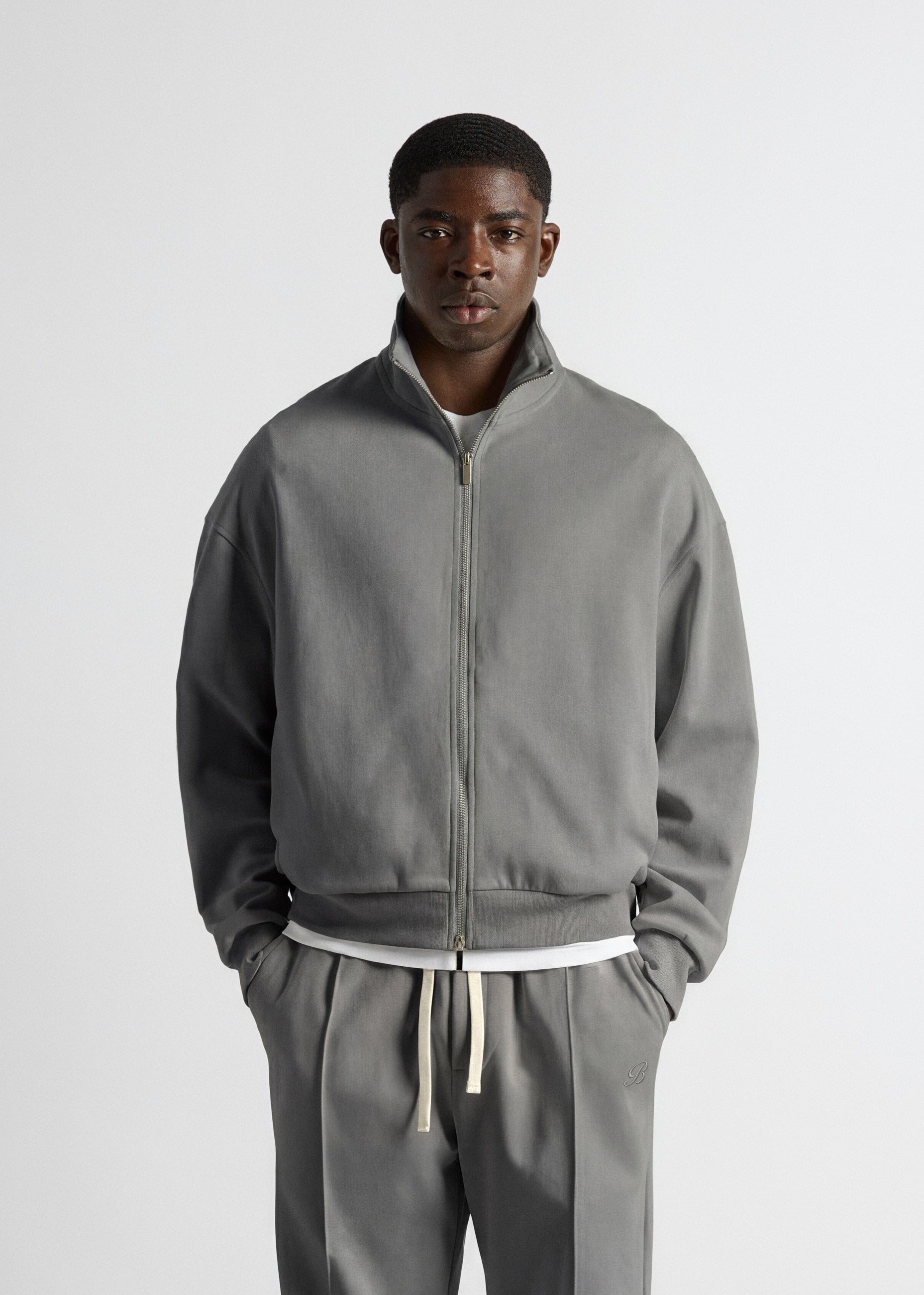 burocs-full-zip-sweater-grey-zweiwegereissverschluss image 4