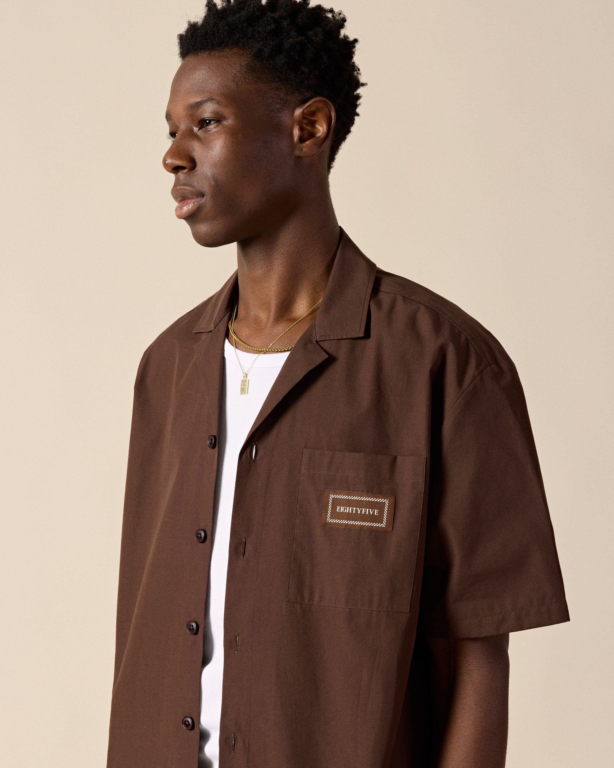 eightyfive-tops-resort-shirt-freizeithemd-brown image 7