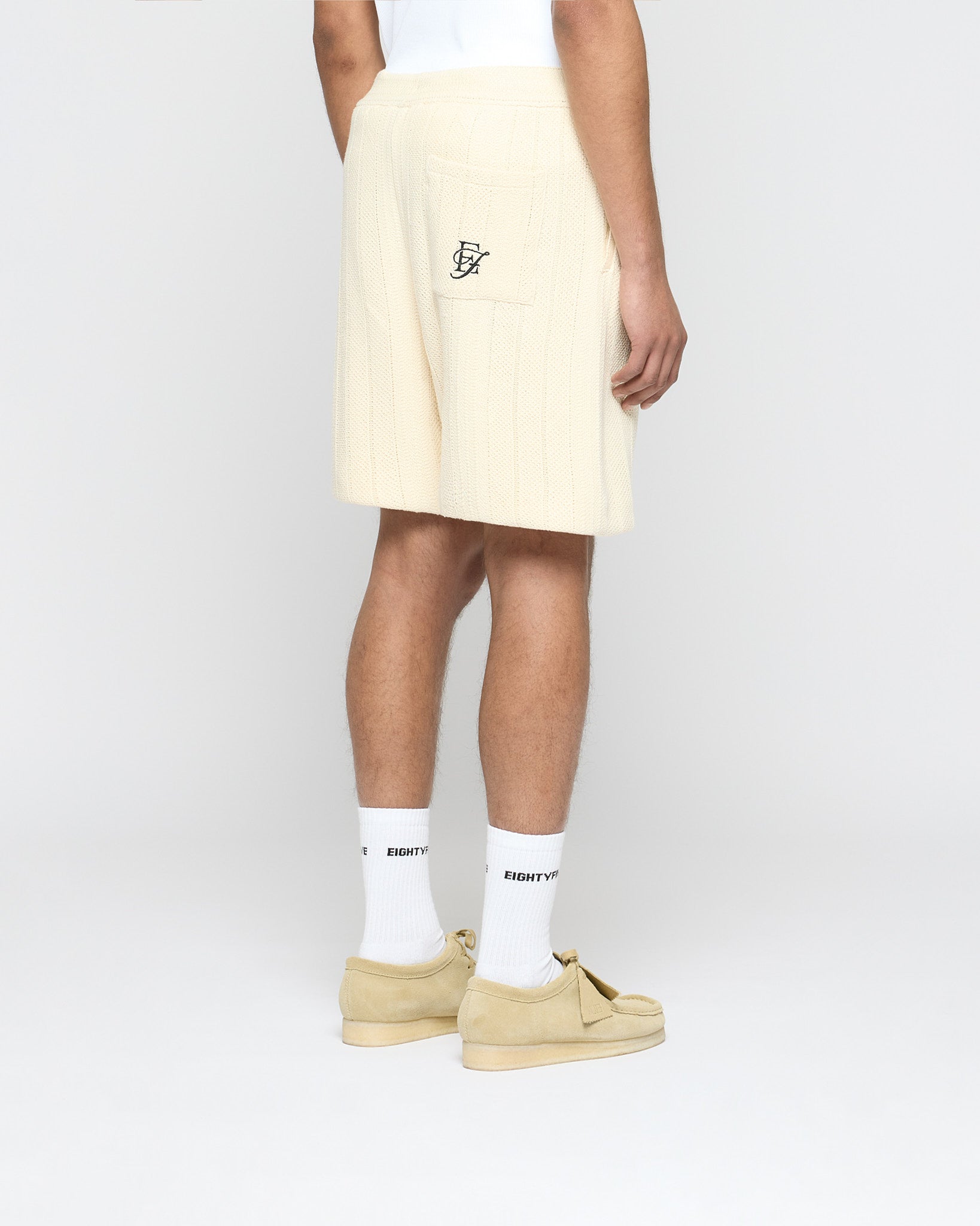 eightyfive-bottoms-embroidered-knit-shorts-off-white image 4