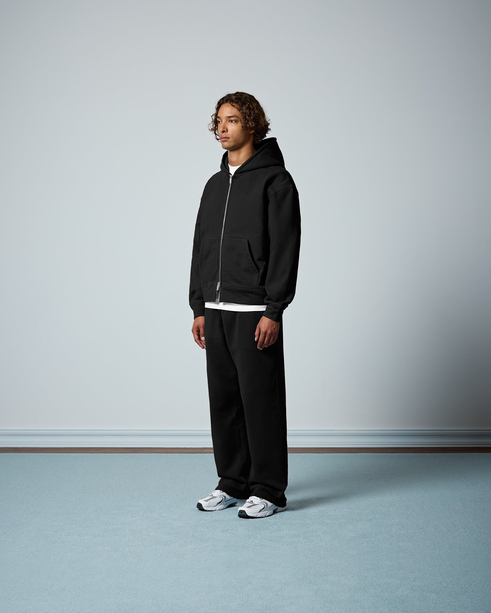 eightyfive-signature-heavy-zip-hoodie-black-490gsm image 5