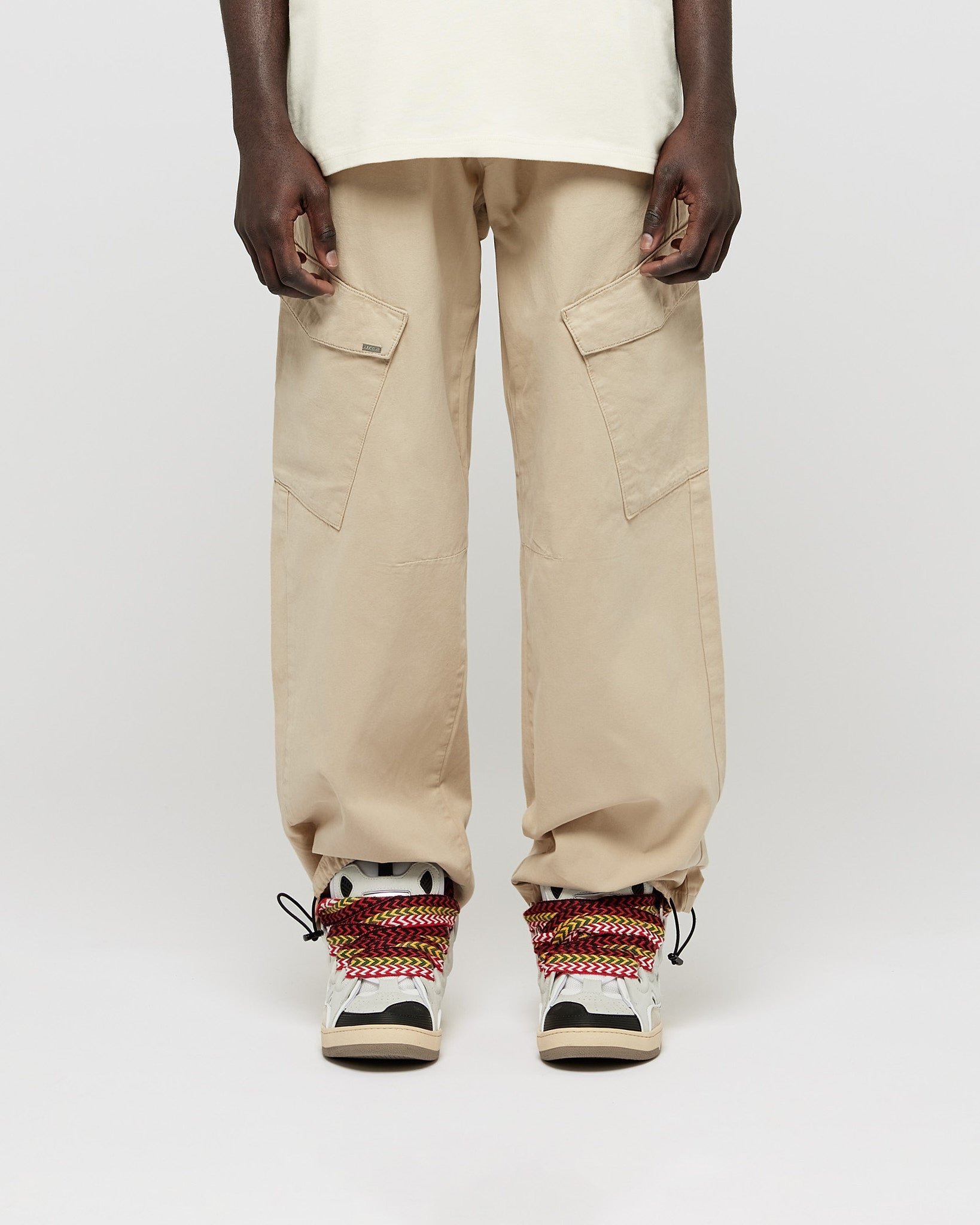 eightyfive-bottoms-wide-parachute-pants-v2-cargohose-beige-wide-fit image 7