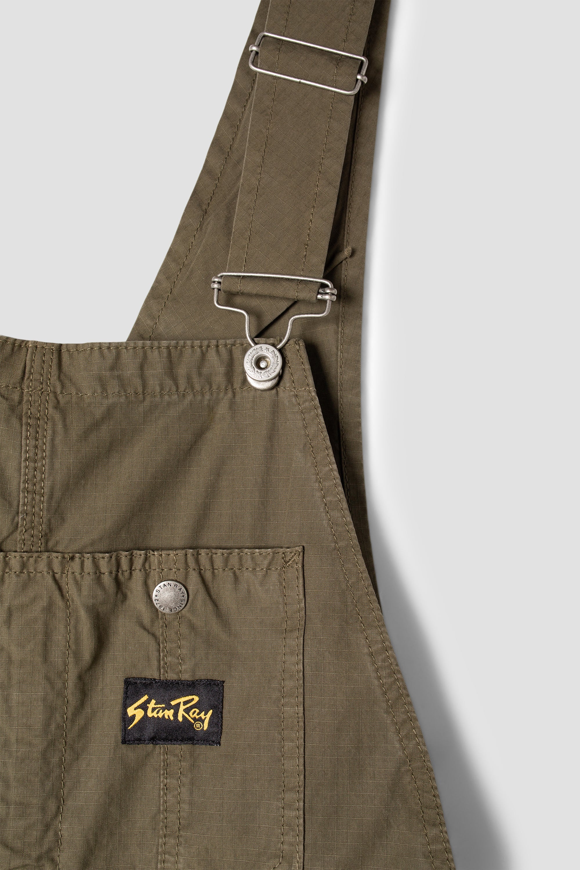 stan-ray-earls-bib-latzhose-olive-ripstop-baumwolle image 4