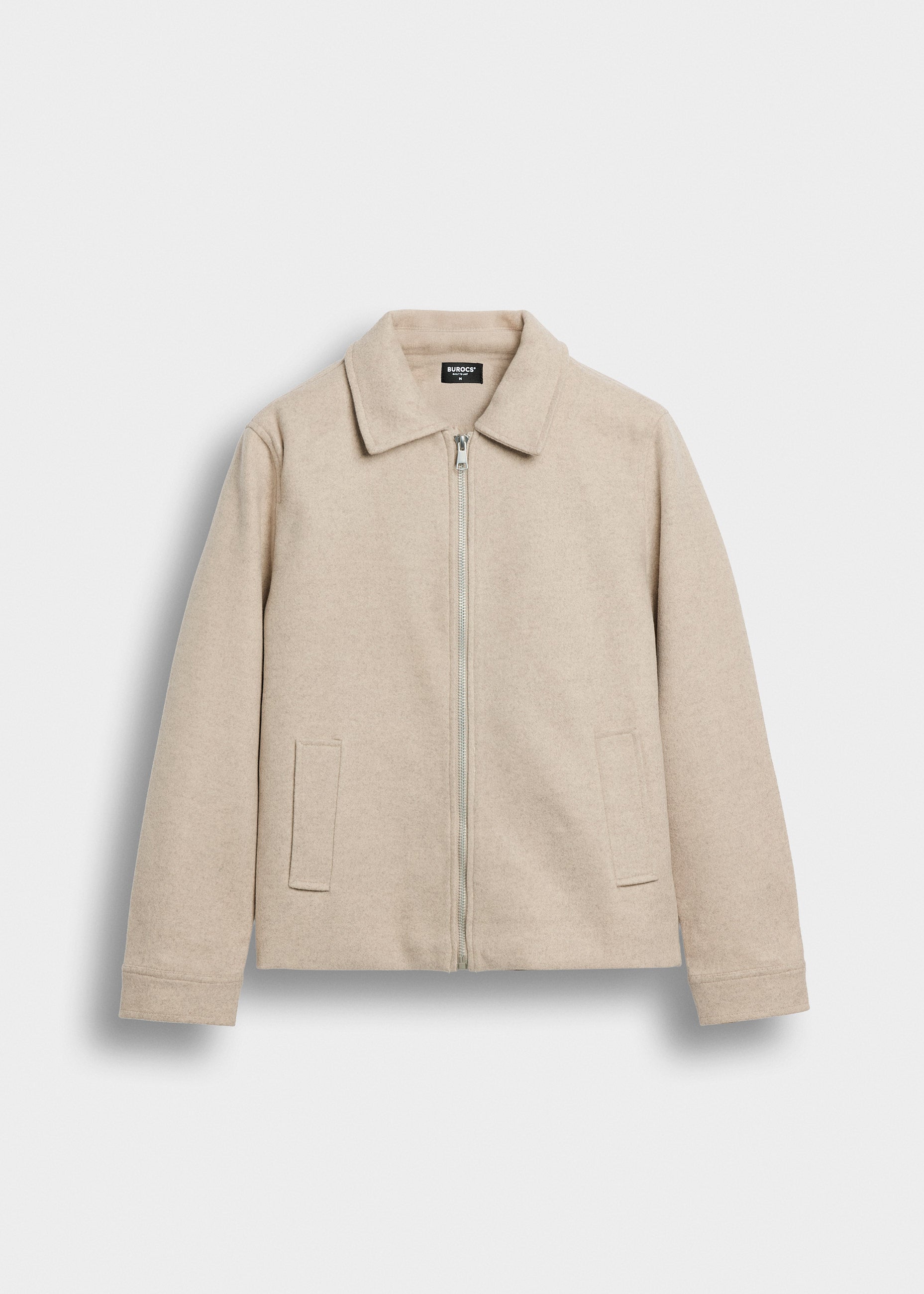 burocs-zipped-jacket-jacke-creme-kent-kragen-wolloptik image 1