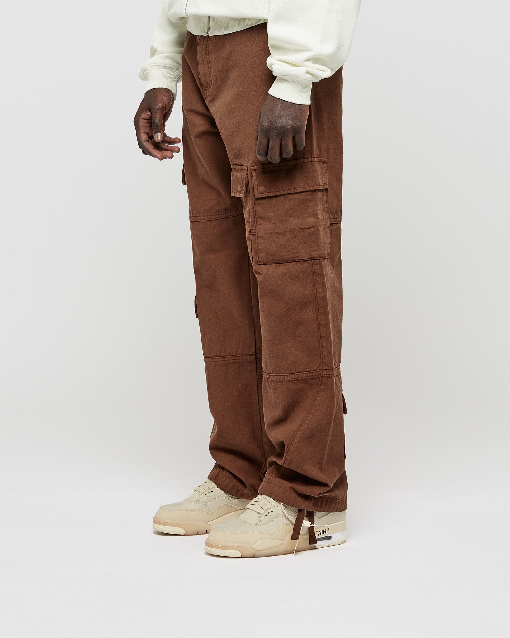 eightyfive-5-pocket-cargo-pants-brown-straight-fit image 3