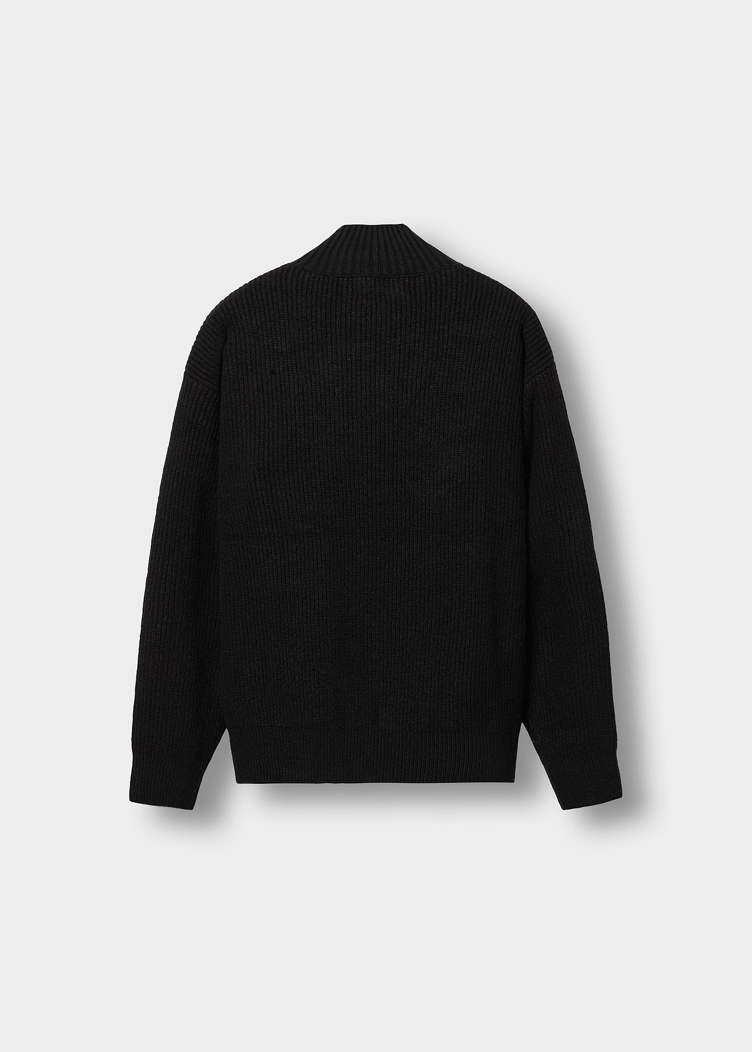 burocs-kangaroo-zip-cardigan-black-mit-stehkragen image 2