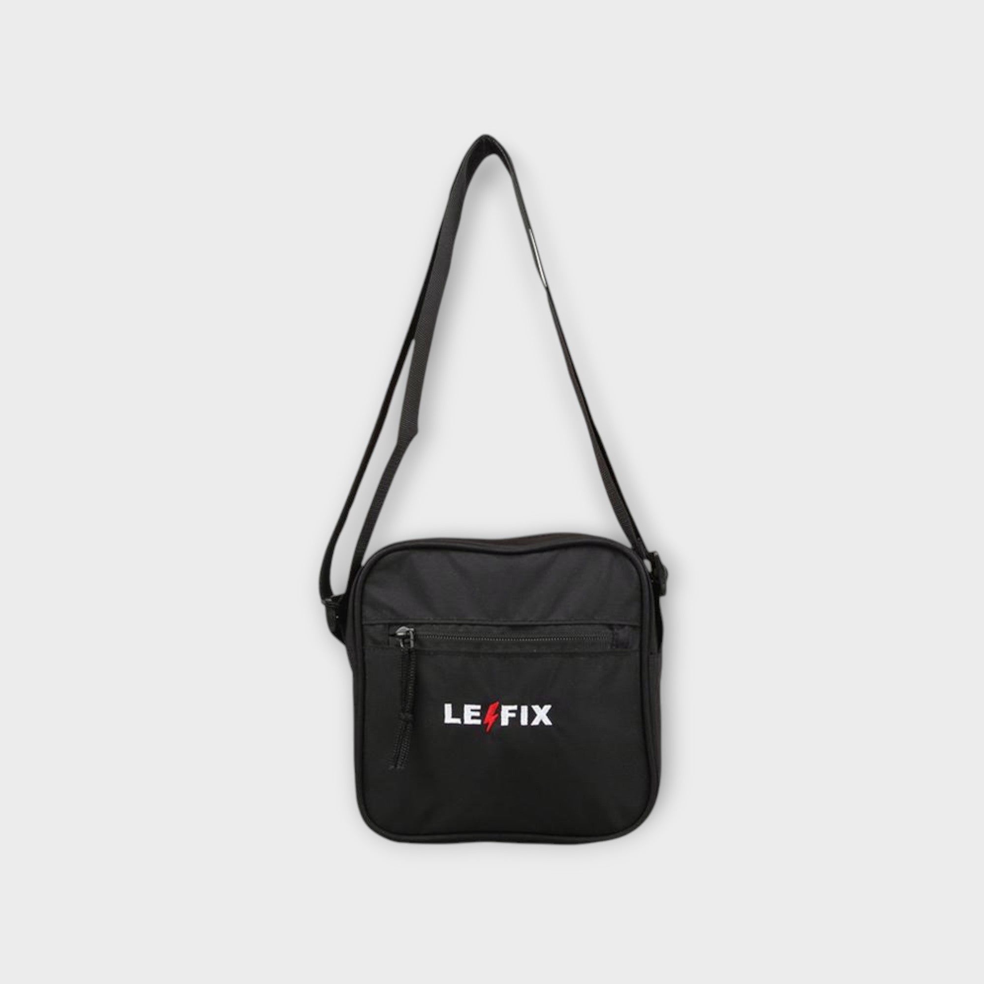 le-fix-skuldertaske-umh-ngetasche-schwarz-nylon-wasserabweisend image 1