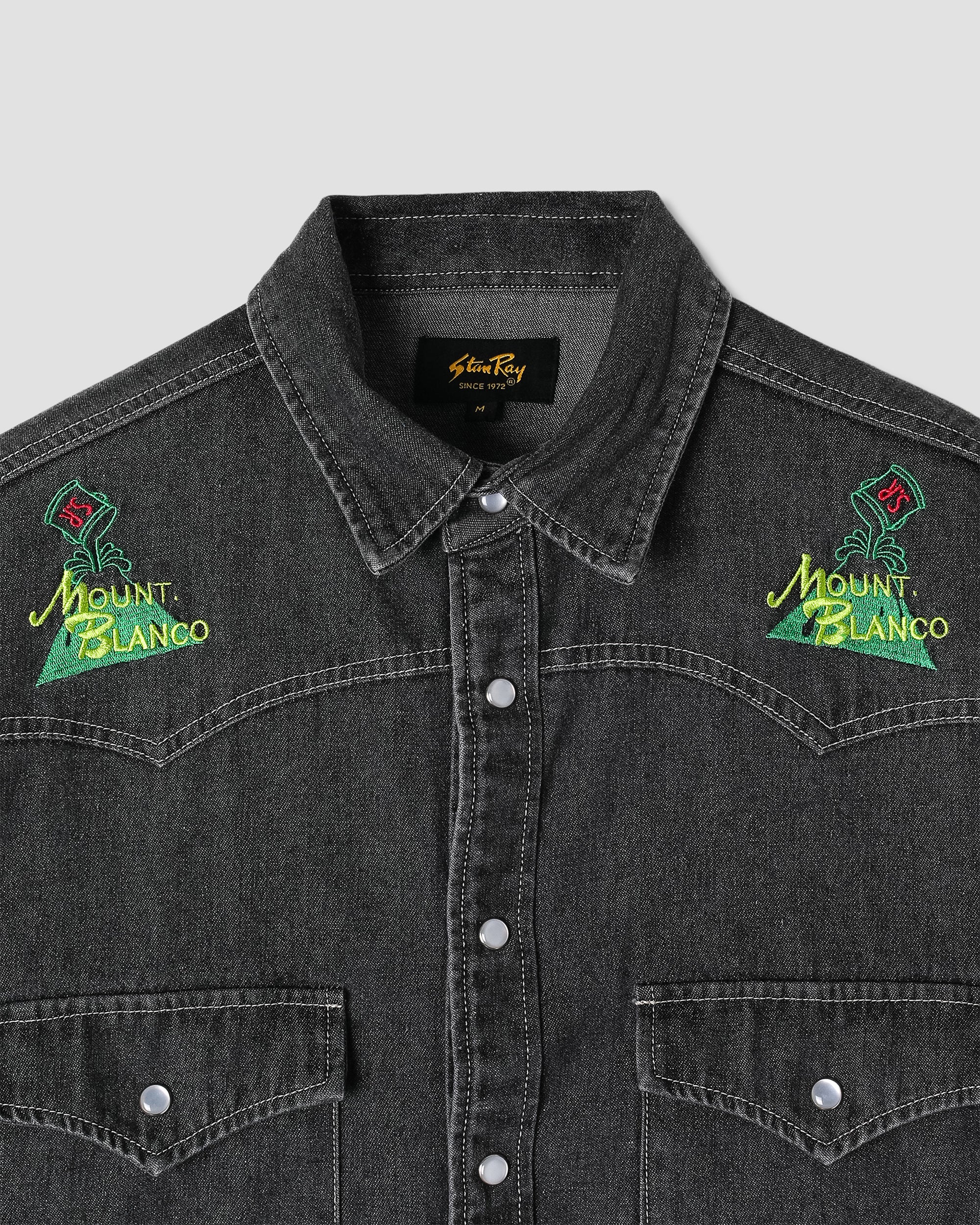 stan-ray-western-shirt-denimhemd-washed-black-herren image 3