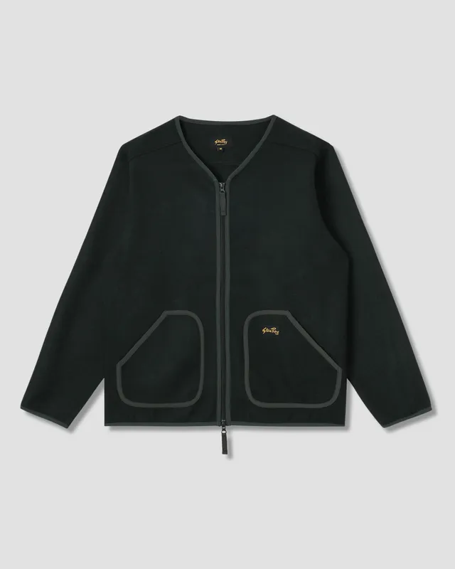 stan-ray-wool-fleece-cardigan-herren-botanical-green-wolle image 1