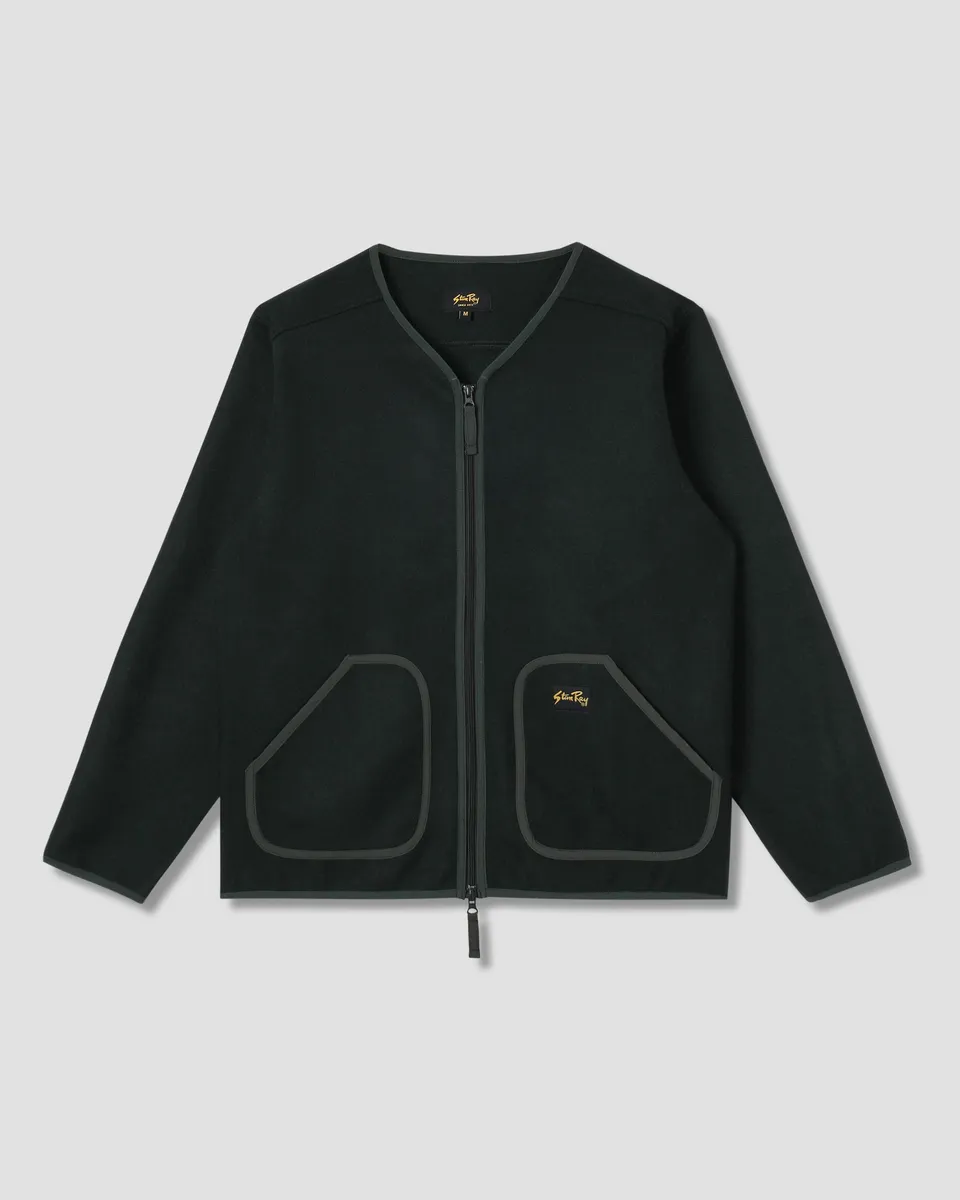 stan-ray-wool-fleece-cardigan-herren-botanical-green-wolle image 1