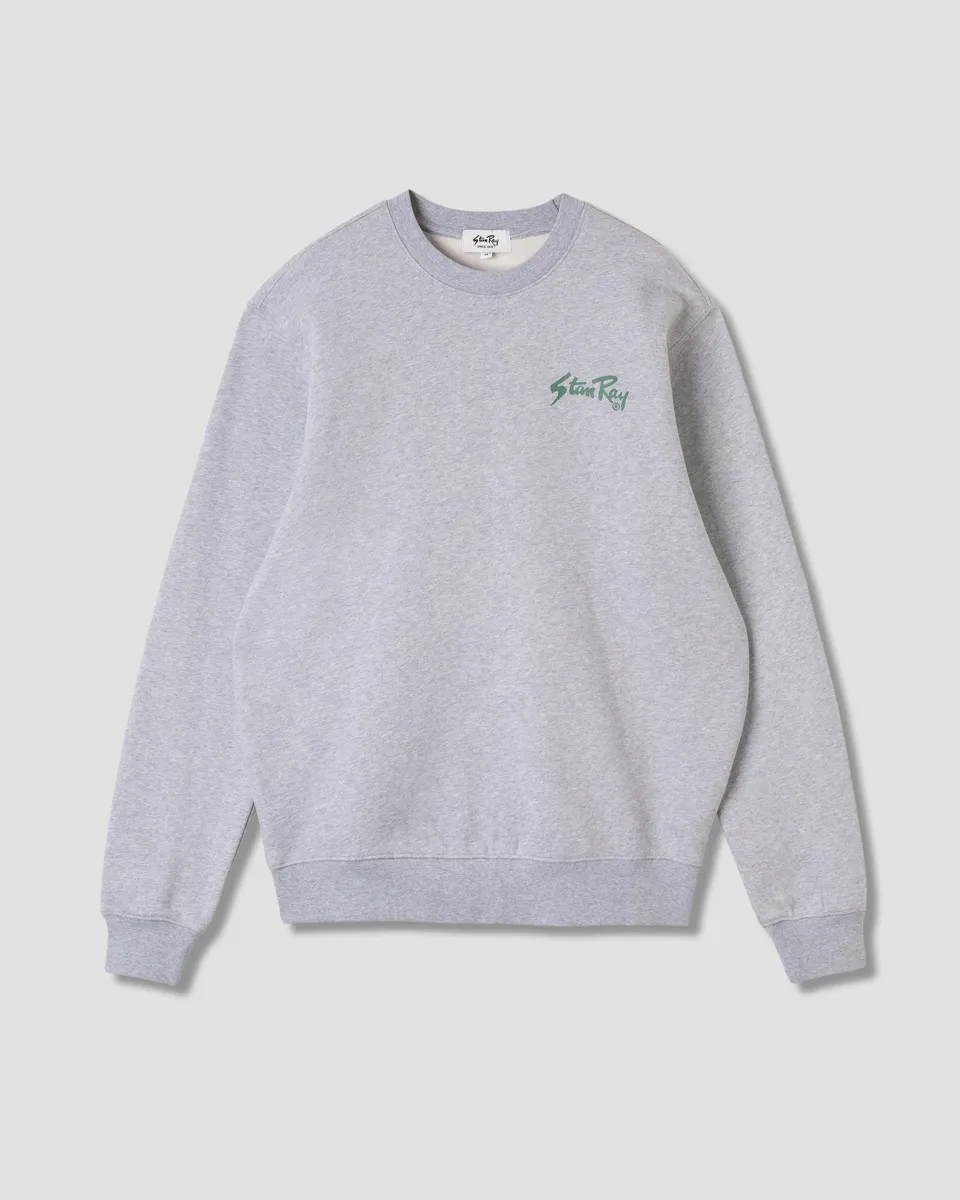 stan-ray-stan-og-crew-sweatshirt-grey-marl-print image 1