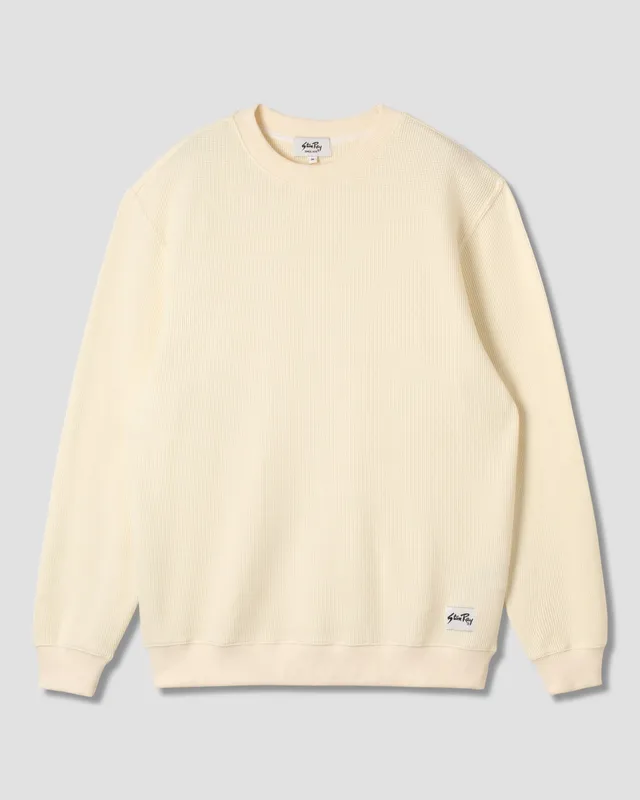 stan-ray-waffle-crew-sweatshirt-natural-langarm image 1