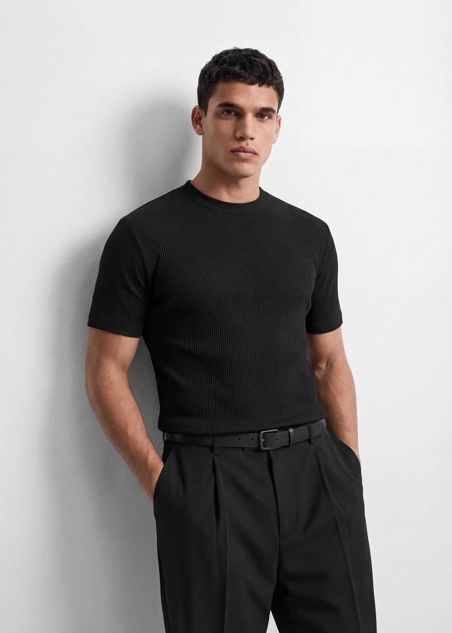 burocs-2-pack-slim-rib-t-shirt-white-black-herren-baumwolle image 5