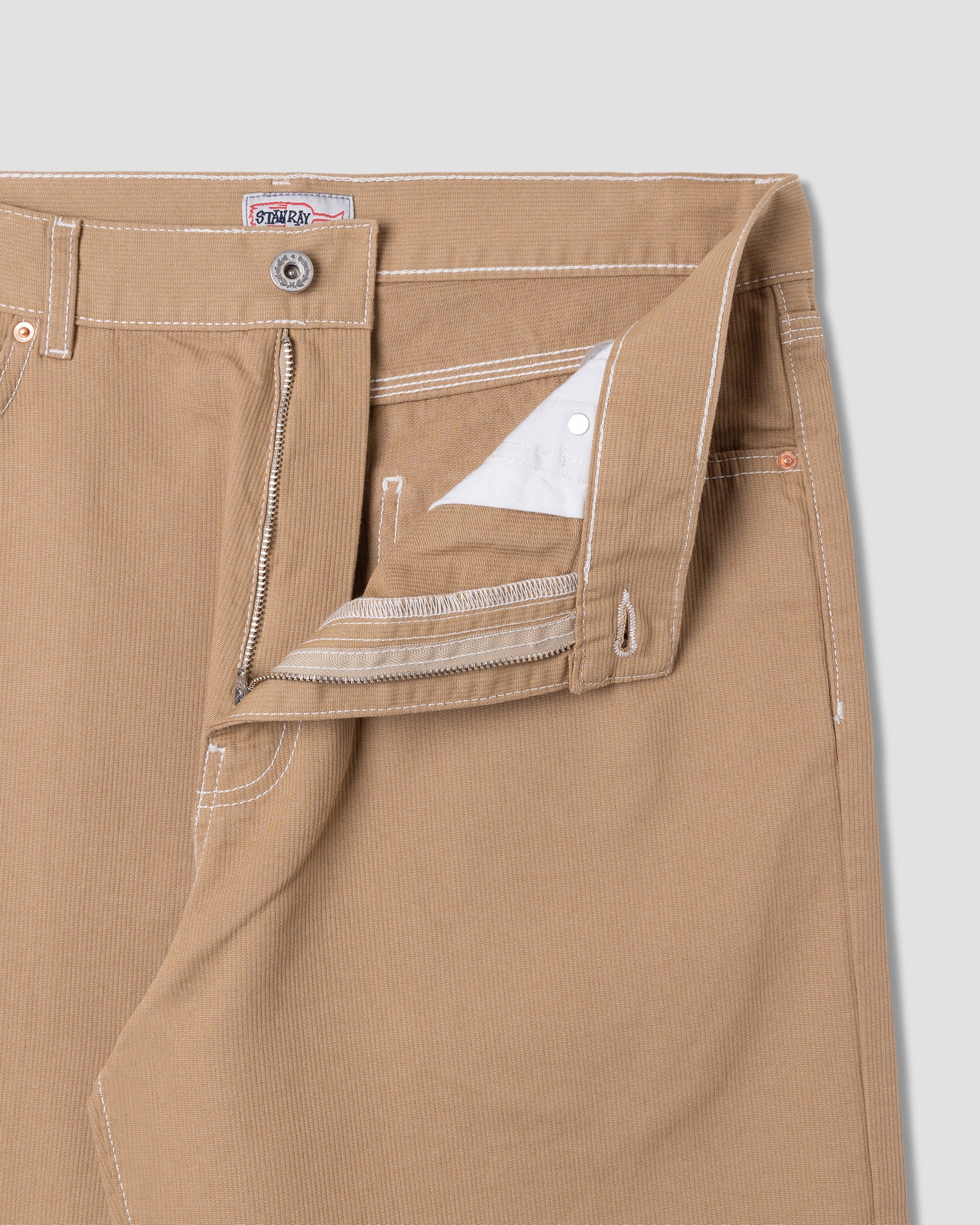 stan-ray-wide-5-hose-khaki-bedford-lockere-5-pocket-jeans image 5