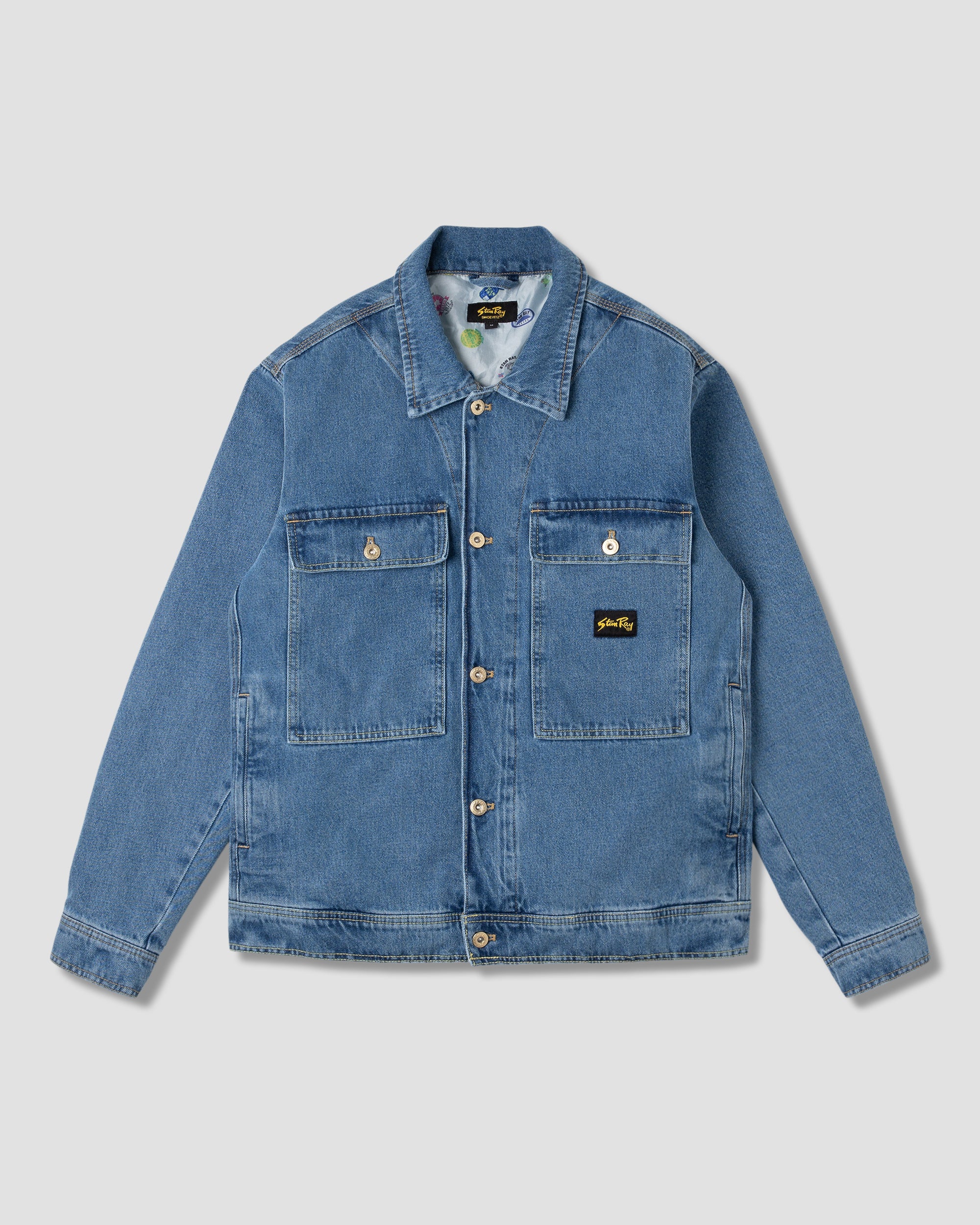 stan-ray-trucker-jacket-jeansjacke-single-stone-denim image 1