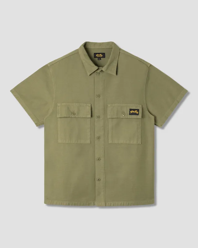 stan-ray-cpo-kurzarm-hemd-olive-baumwolle image 1