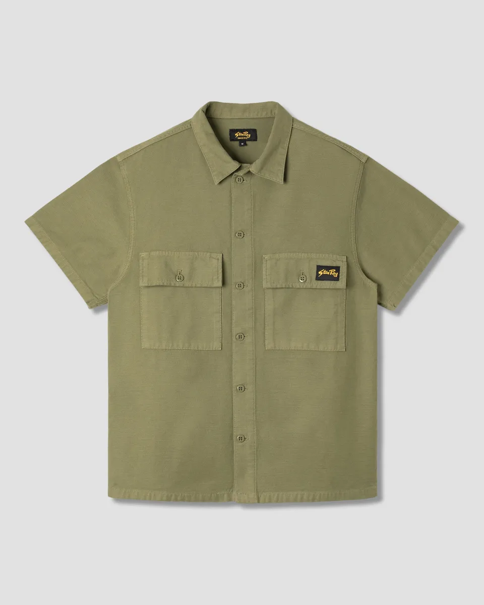 stan-ray-cpo-kurzarm-hemd-olive-baumwolle image 1
