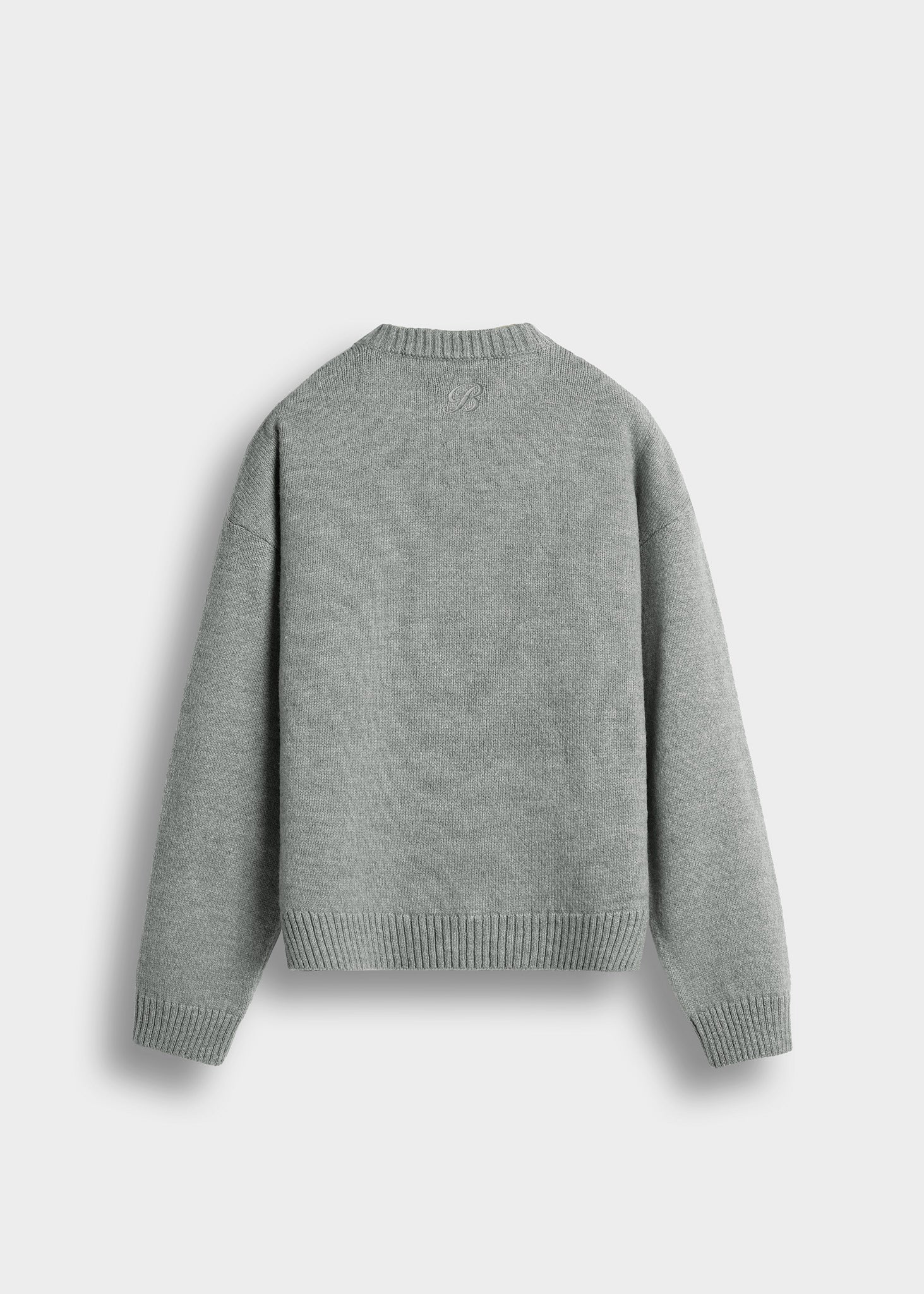 burocs-knitwear-knit-crewneck-sweater-pullover-grey image 2