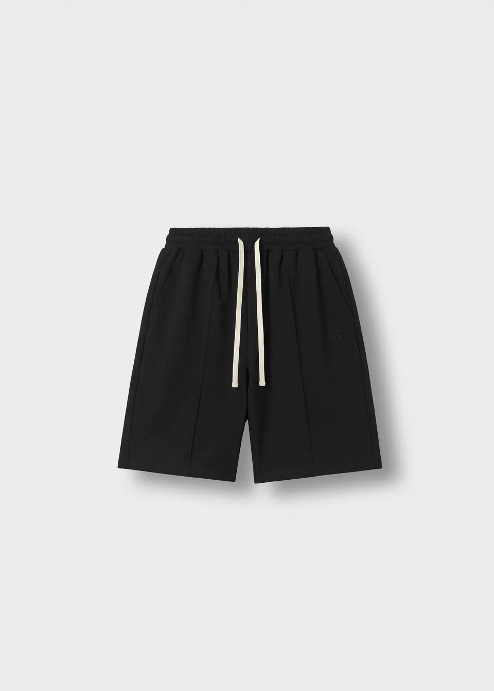 burocs-shorts-sweatshorts-with-seam-hose-black-baumwolle image 1