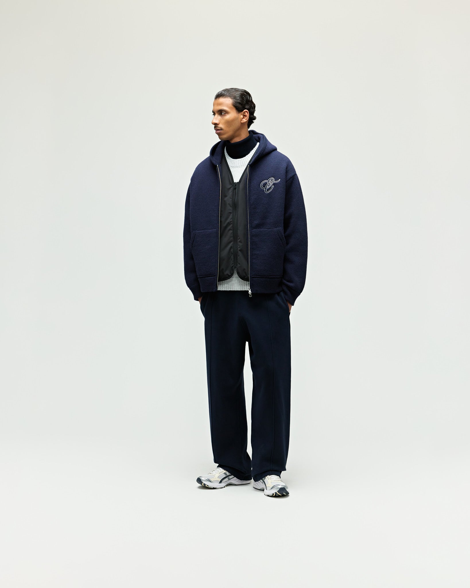 eightyfive-knitted-heavy-zip-hoodie-herren-navy-wolle image 4