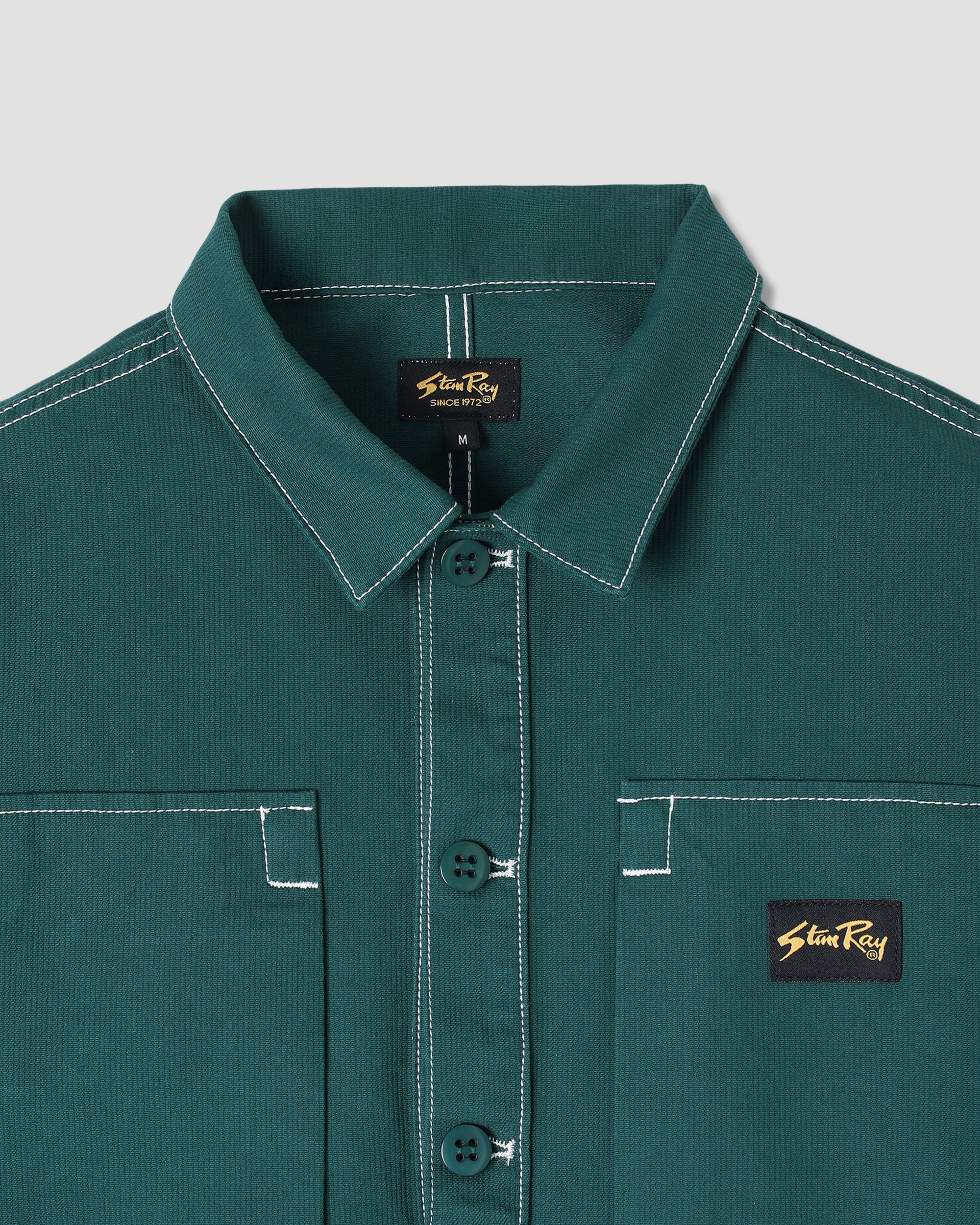 stan-ray-painters-pop-over-shirt-bedford-hemd-botanical-green image 4