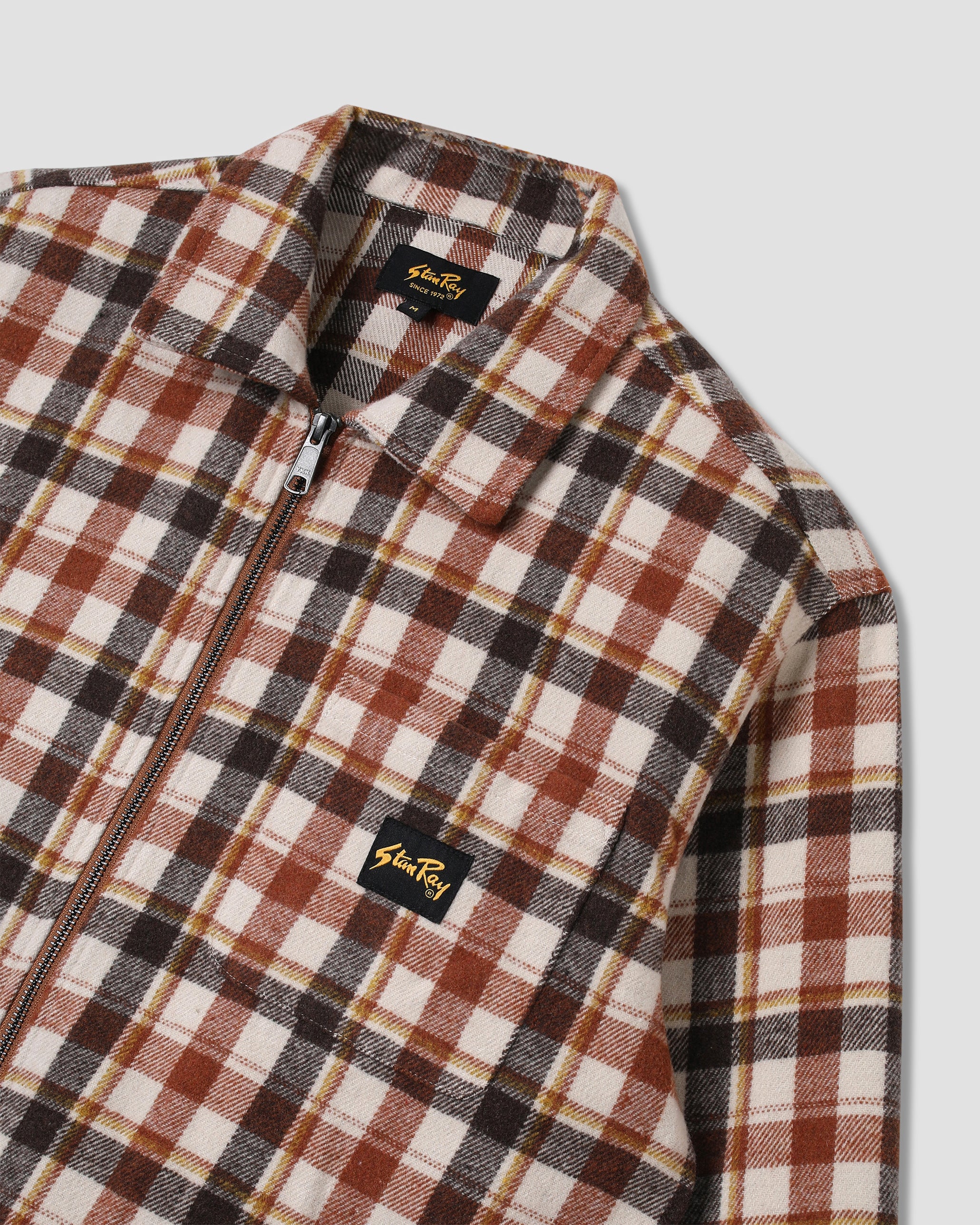 stan-ray-zip-shirt-hemd-tan-plaid-kariert image 6