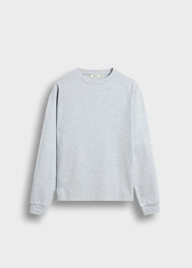 burocs-cuffed-longsleeve-ash-grey-baumwolle image 1