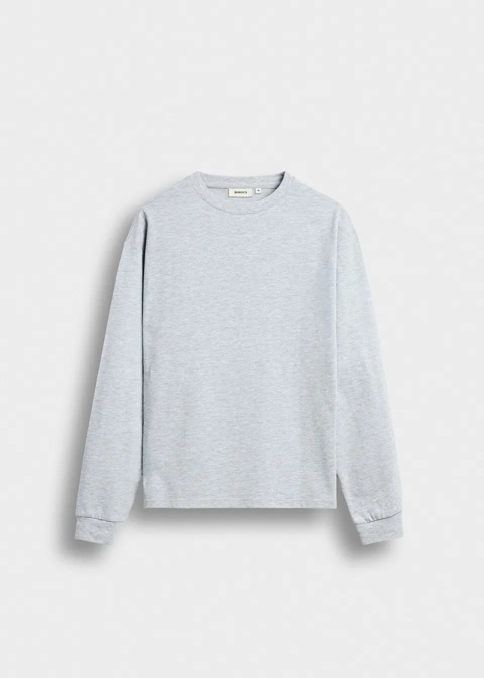 burocs-cuffed-longsleeve-ash-grey-baumwolle image 1