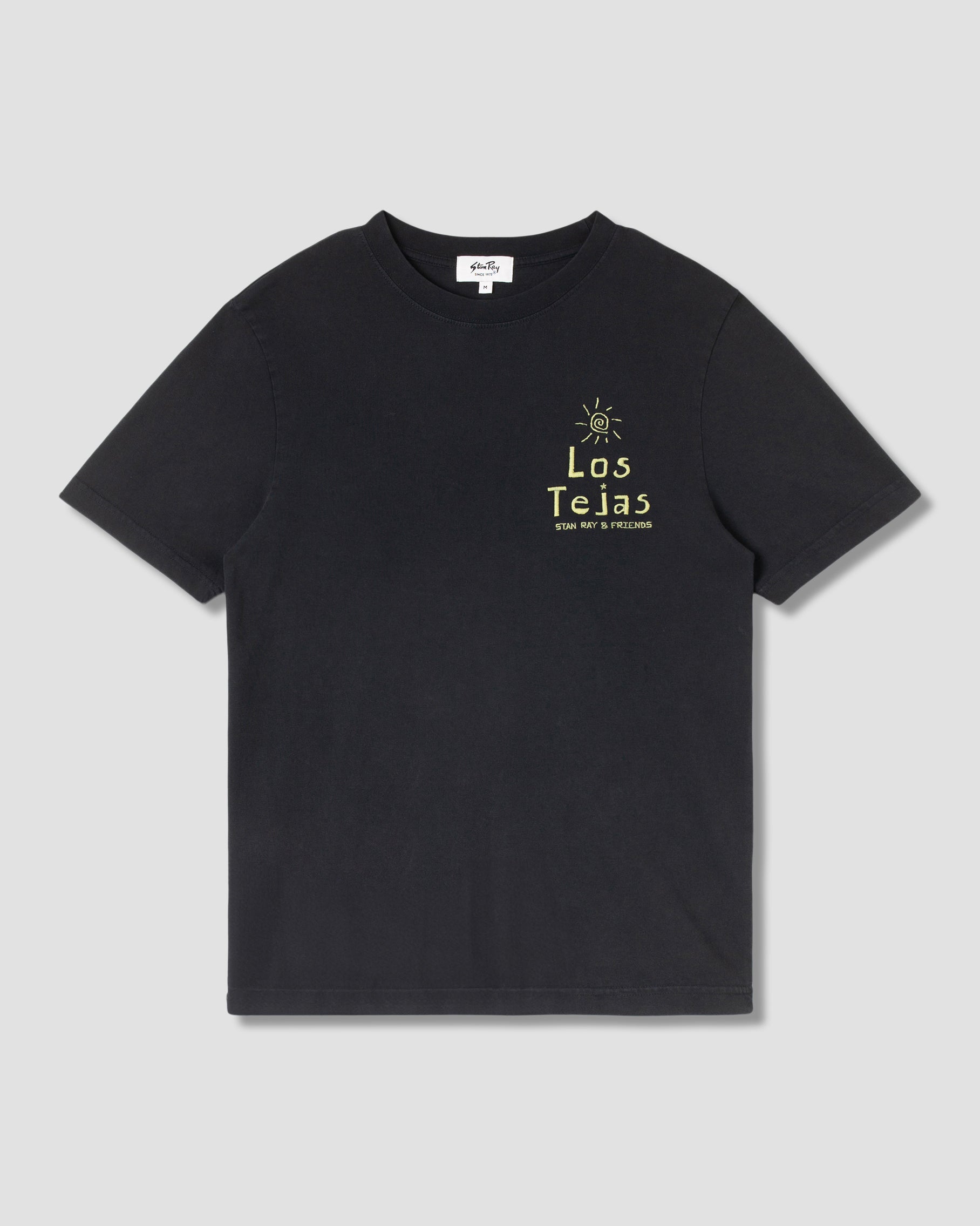 stan-ray-los-tejas-t-shirt-washed-black-stickerei image 1