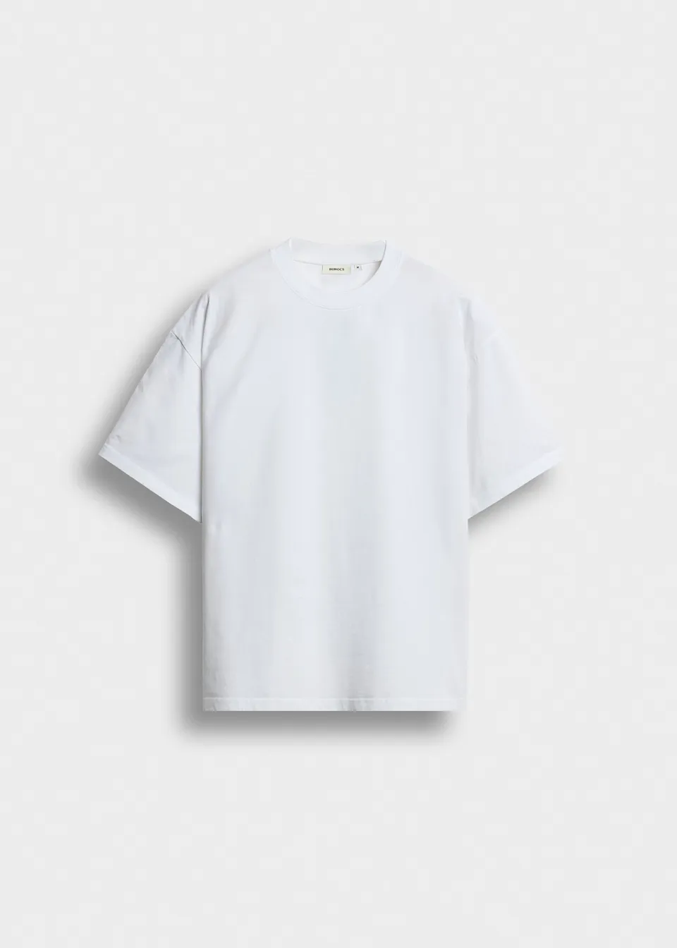 burocs-oversized-basic-t-shirt-weiss-100-baumwolle image 1